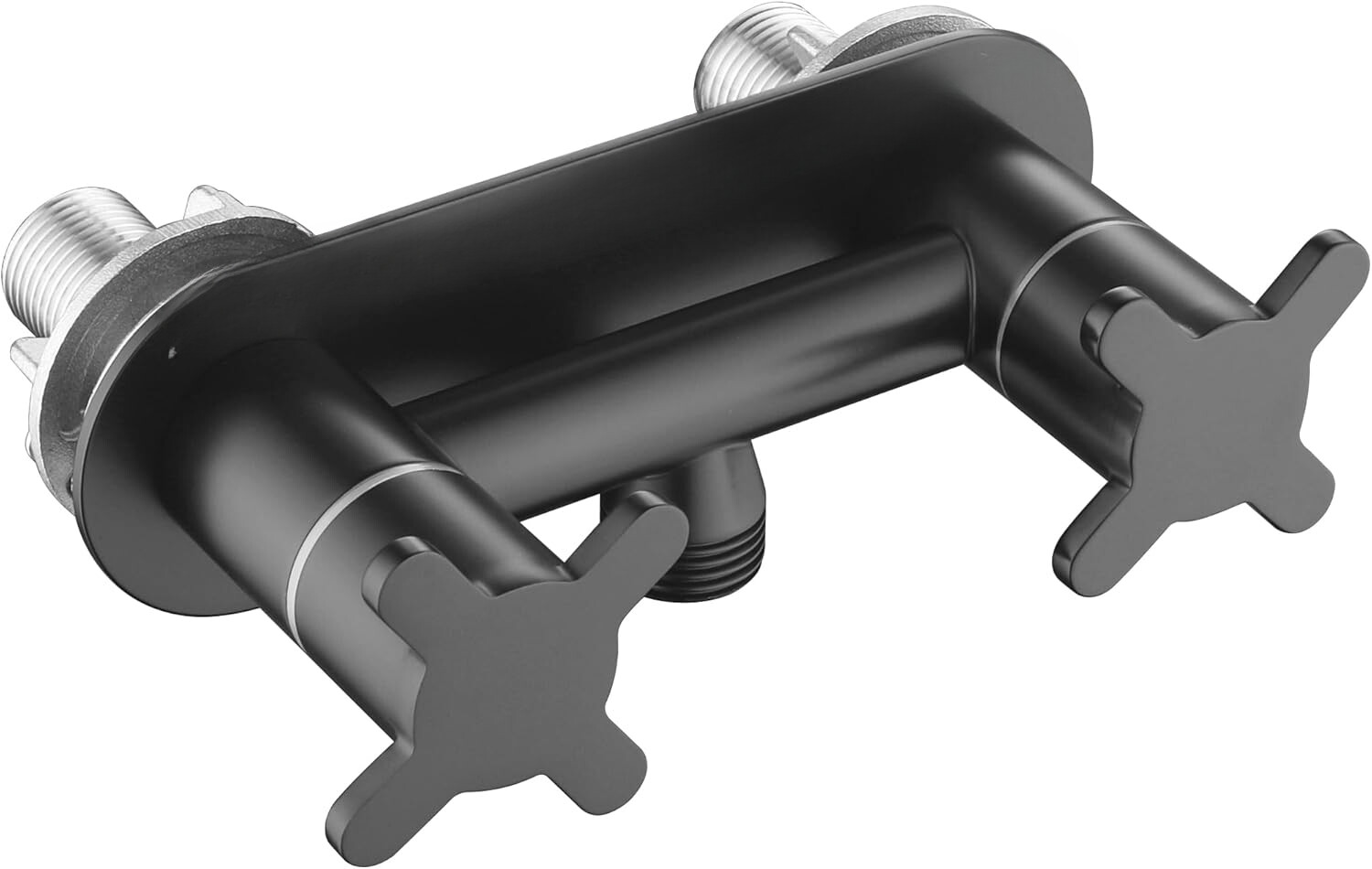 All Metal RV Shower Faucet, Matte Black, Stainless Steel, 4 in.