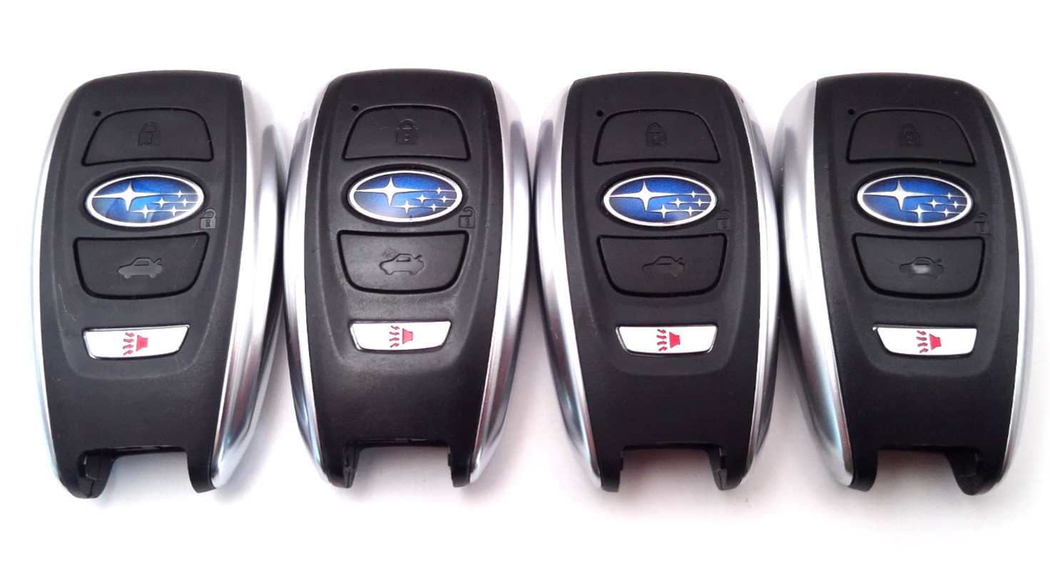 OEM LOT of 4 SUBARU SMART KEY KEYLESS REMOTE FOB TRANSMITTER HYQ14AHK