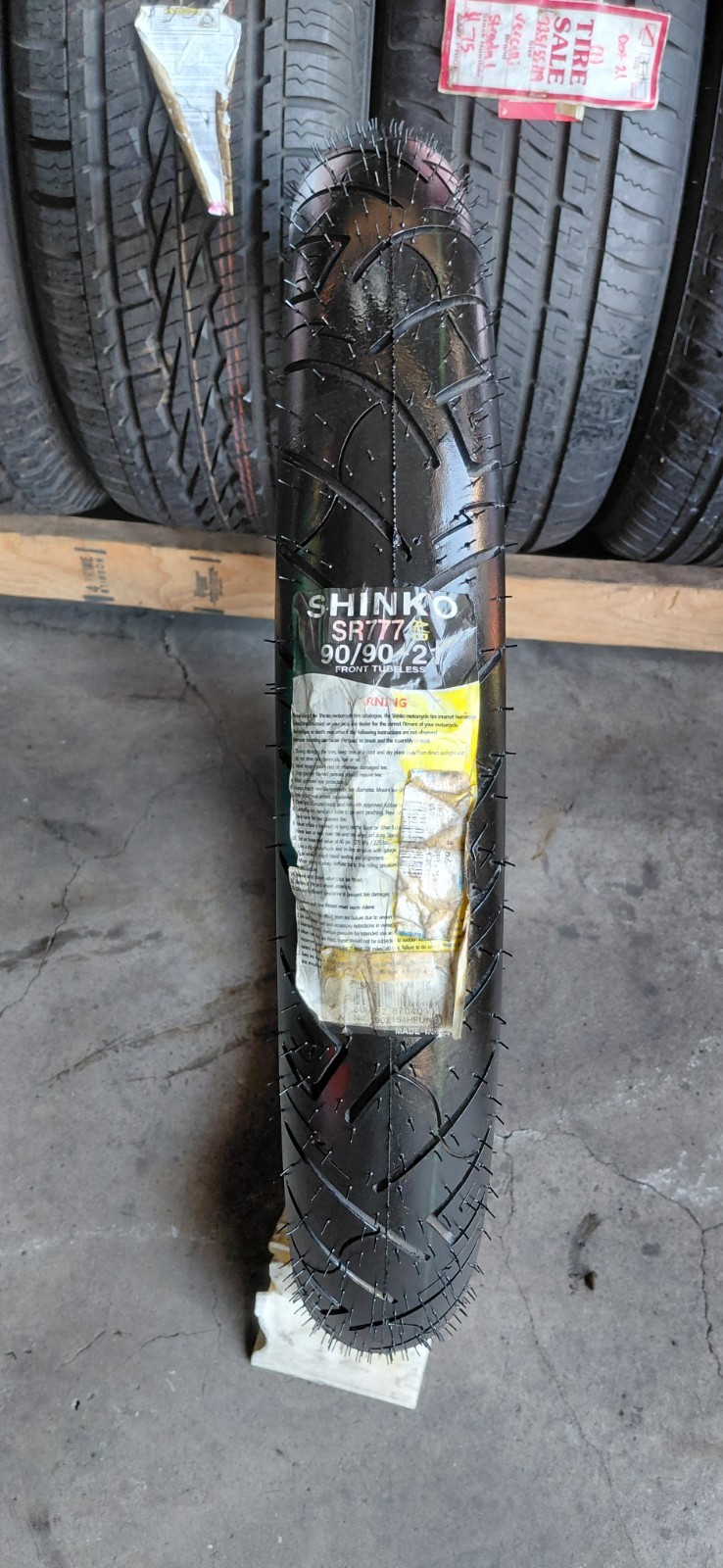 90/90-21 Shinko SR777 54H Tubeless Front Blackwall Tire Brand New (1) $70 90/90-21 Shinko SR777 54H Tubeless Front Blackwall Tire Brand New (1) $70