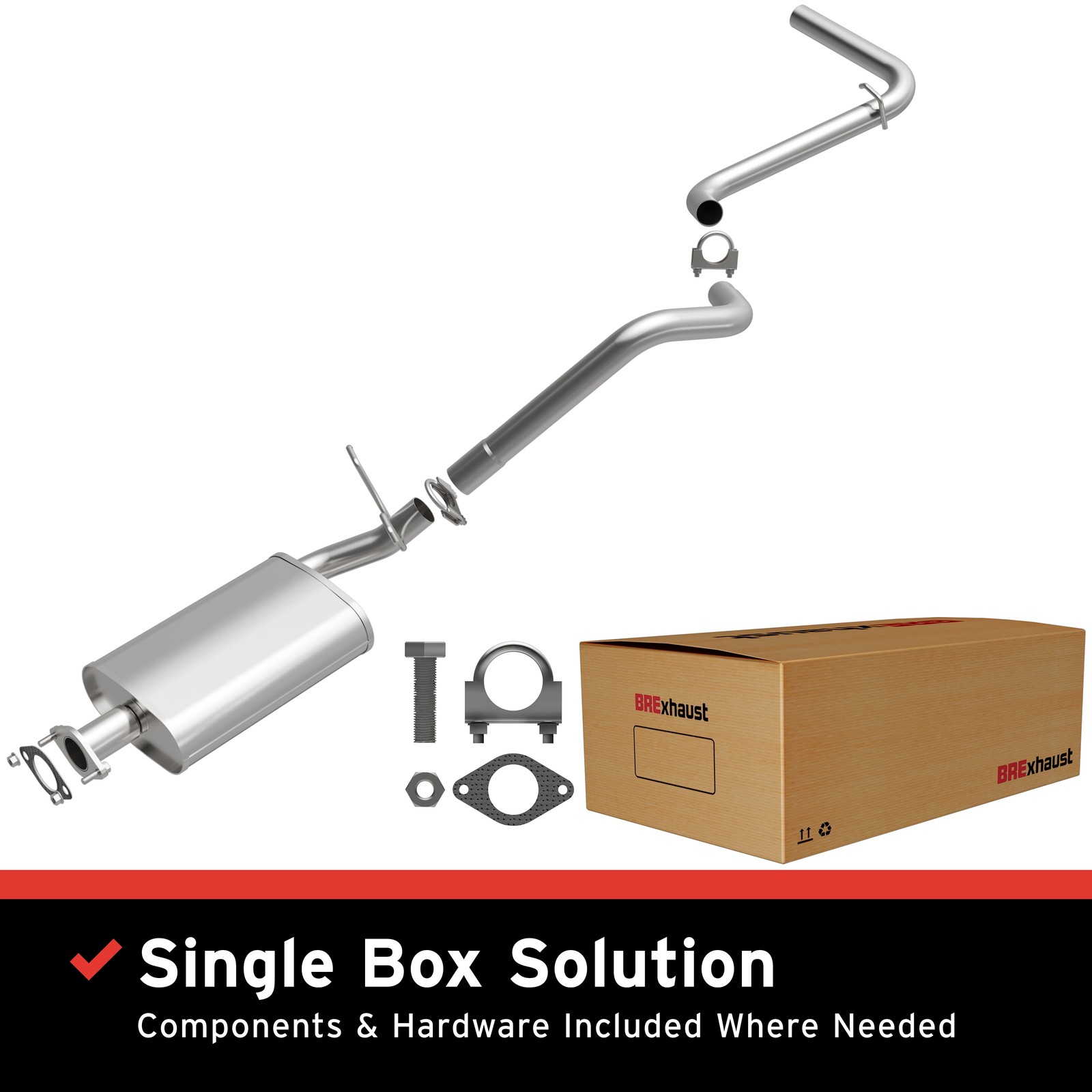 OE Replacement Exhaust System Kit For 1986-1989 Ford Bronco II