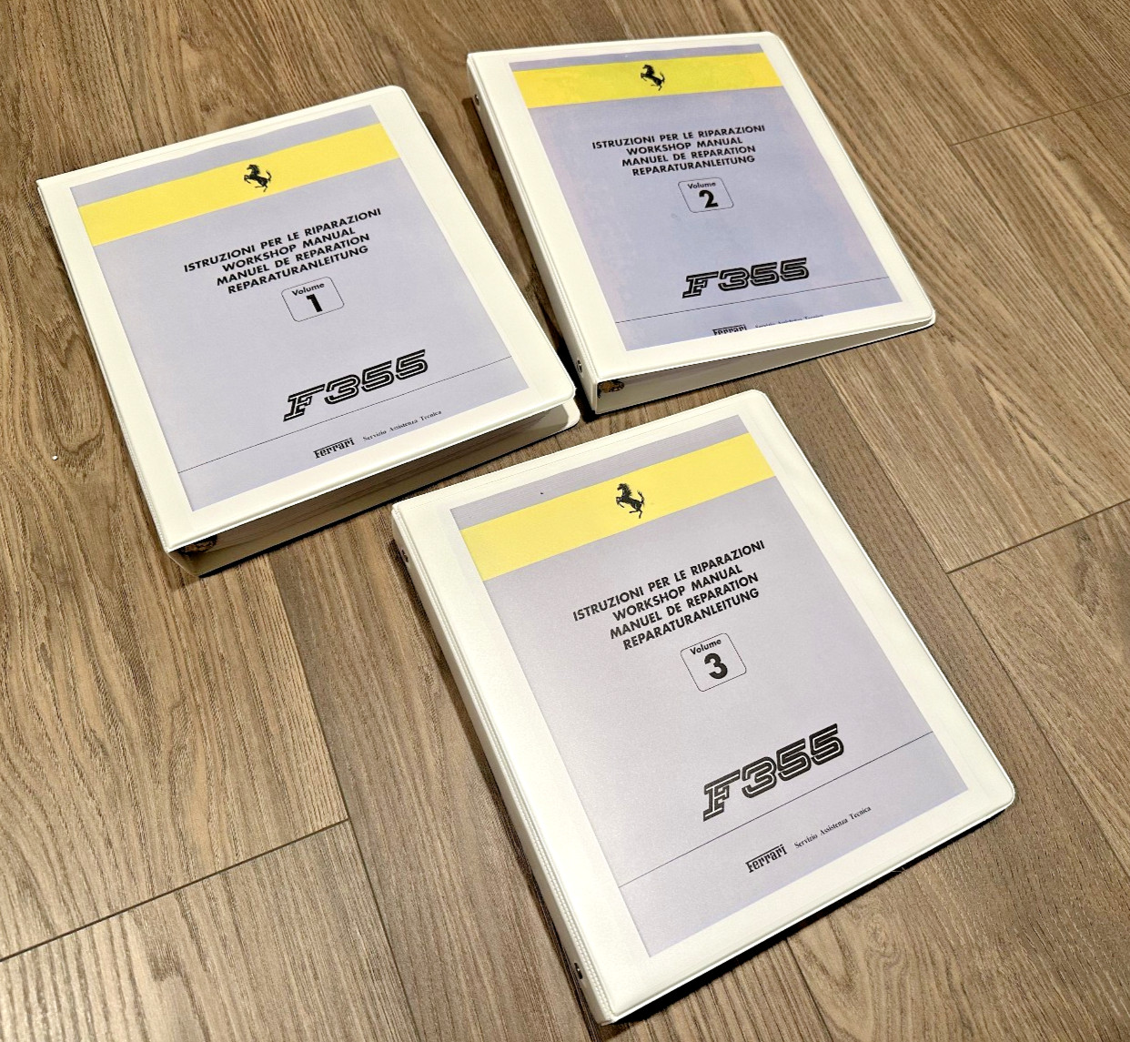 1994-99 FERRARI F355 WORKSHOP MANUAL VOLUME 1, 2 & 3 TECHNICAL SERVICE REPAIR 1994-99 FERRARI F355 WORKSHOP MANUAL VOLUME 1, 2 & 3 TECHNICAL SERVICE REPAIR