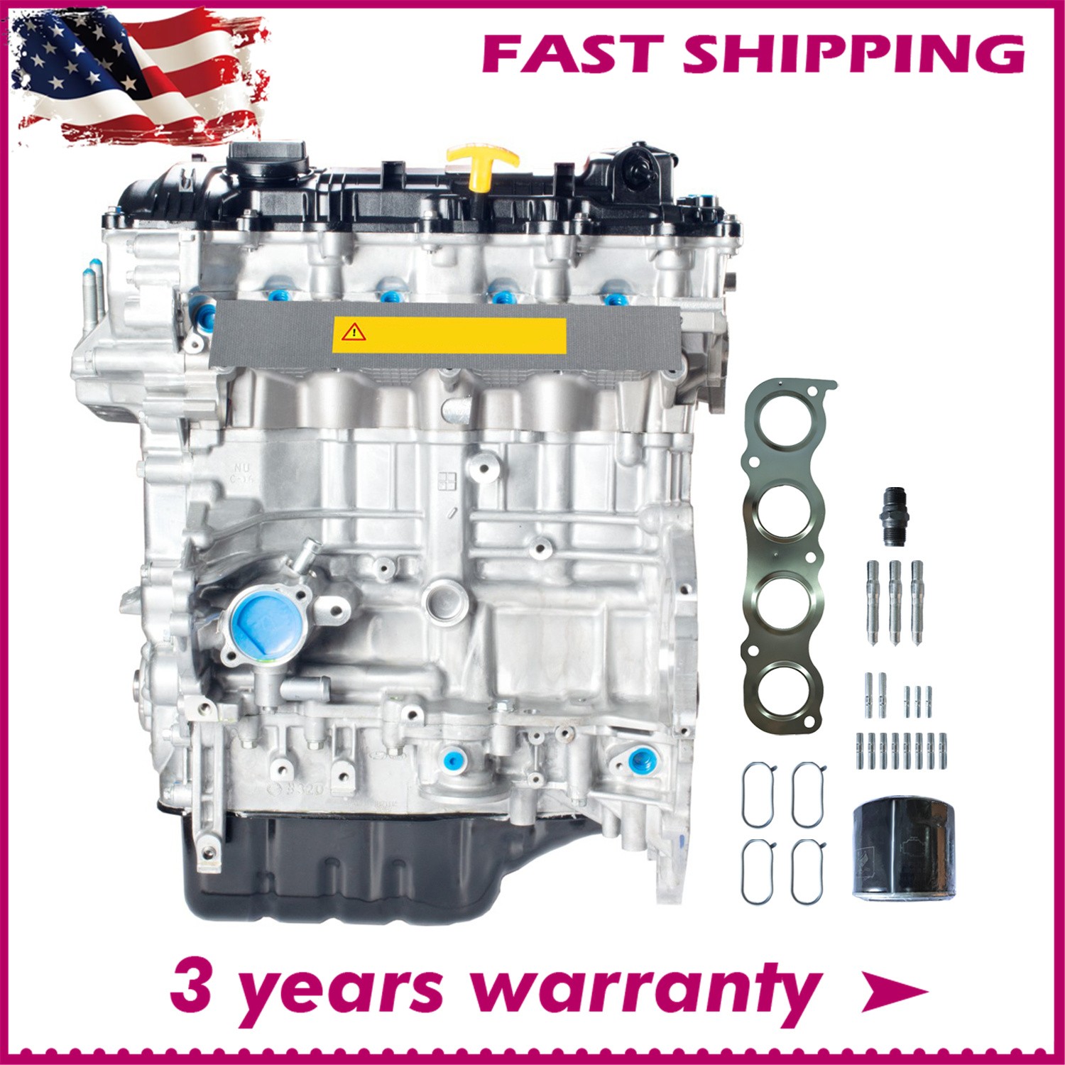 Brand New 2012-2019 Kia Soul 2.0L G4NA Motor 4-Cylinder Non-Turbo Engine