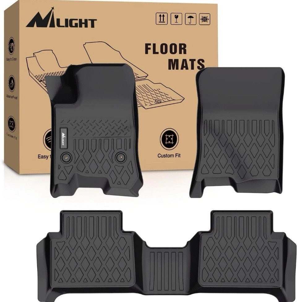 Nilight TPE Floor Mats for Chevy Colorado GMC Canyon Crew Cab 2023 2024 2025