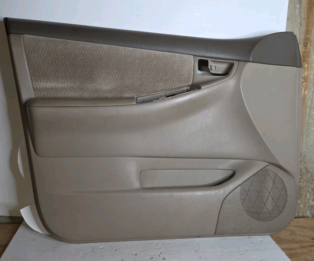 2003- 2008 Toyota Corolla Left Front Driver Door Panel BEIGE Door Power Windows