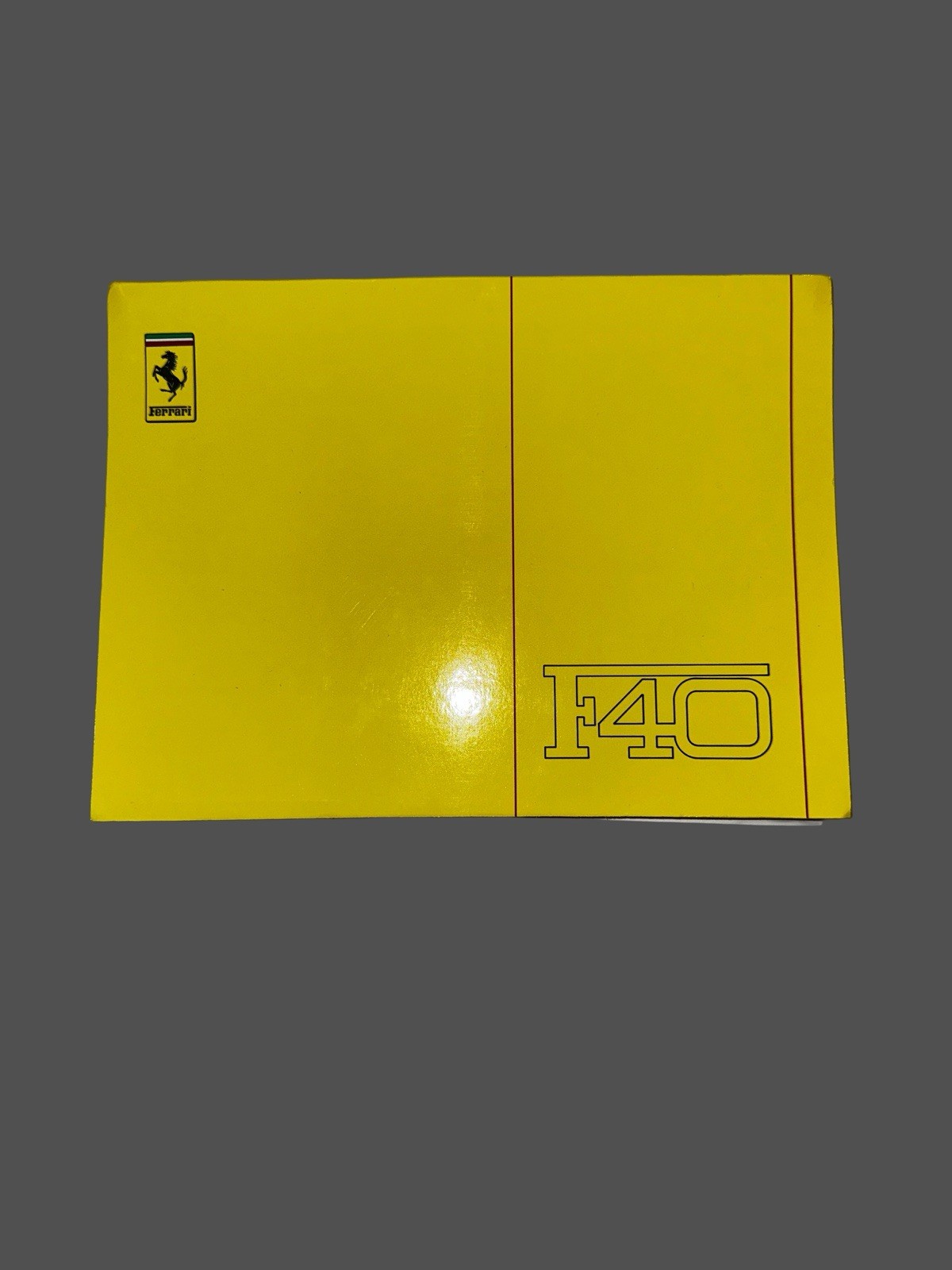 ORIGINAL Ferrari F40 Technical Manual Book- OEM Excellent Condition