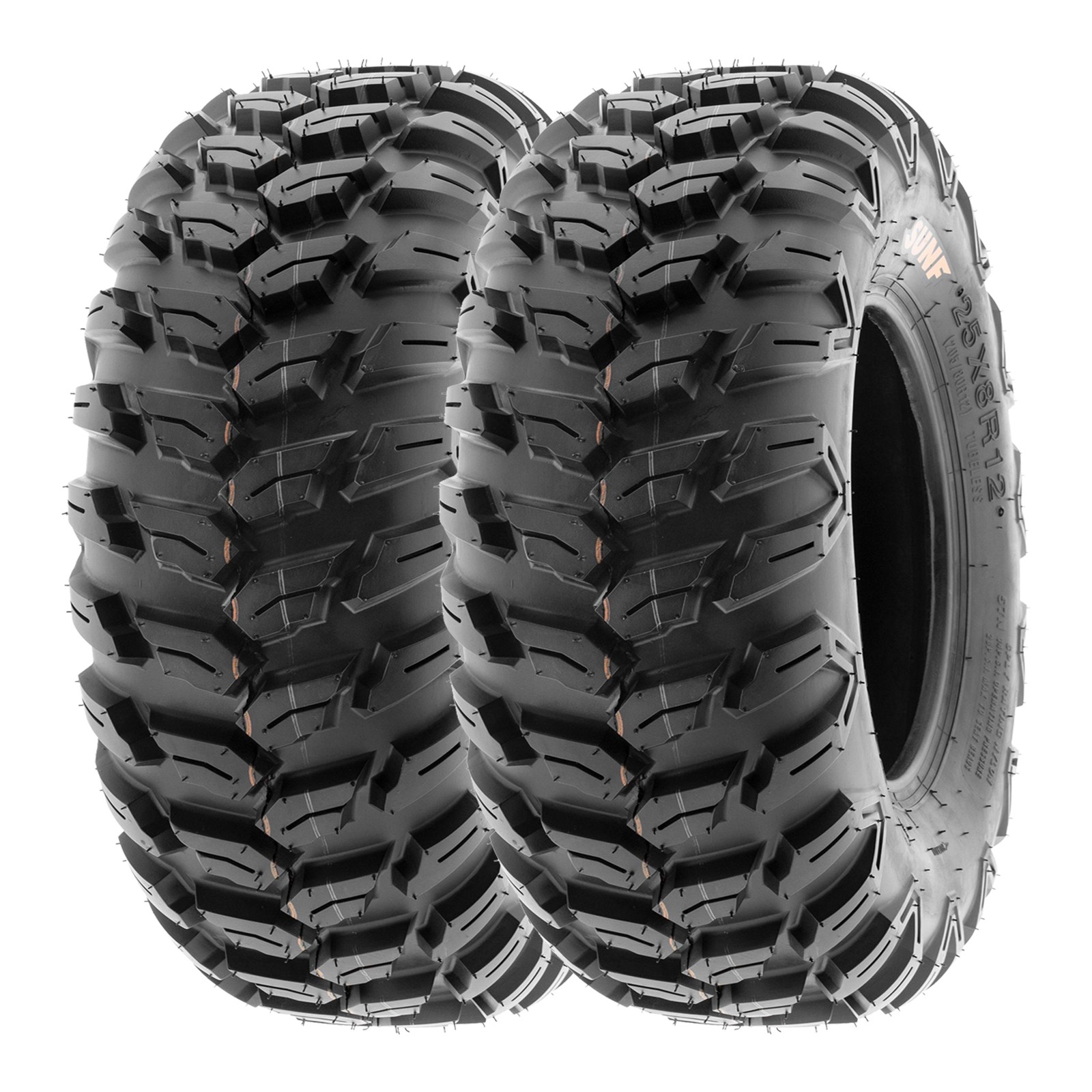 Set of 2, SunF 26x9R12 26x9-12 26x9x12 ATV UTV All Trail AT Tires 6 Ply A043 Set of 2, SunF 26x9R12 26x9-12 26x9x12 ATV UTV All Trail AT Tires 6 Ply A043