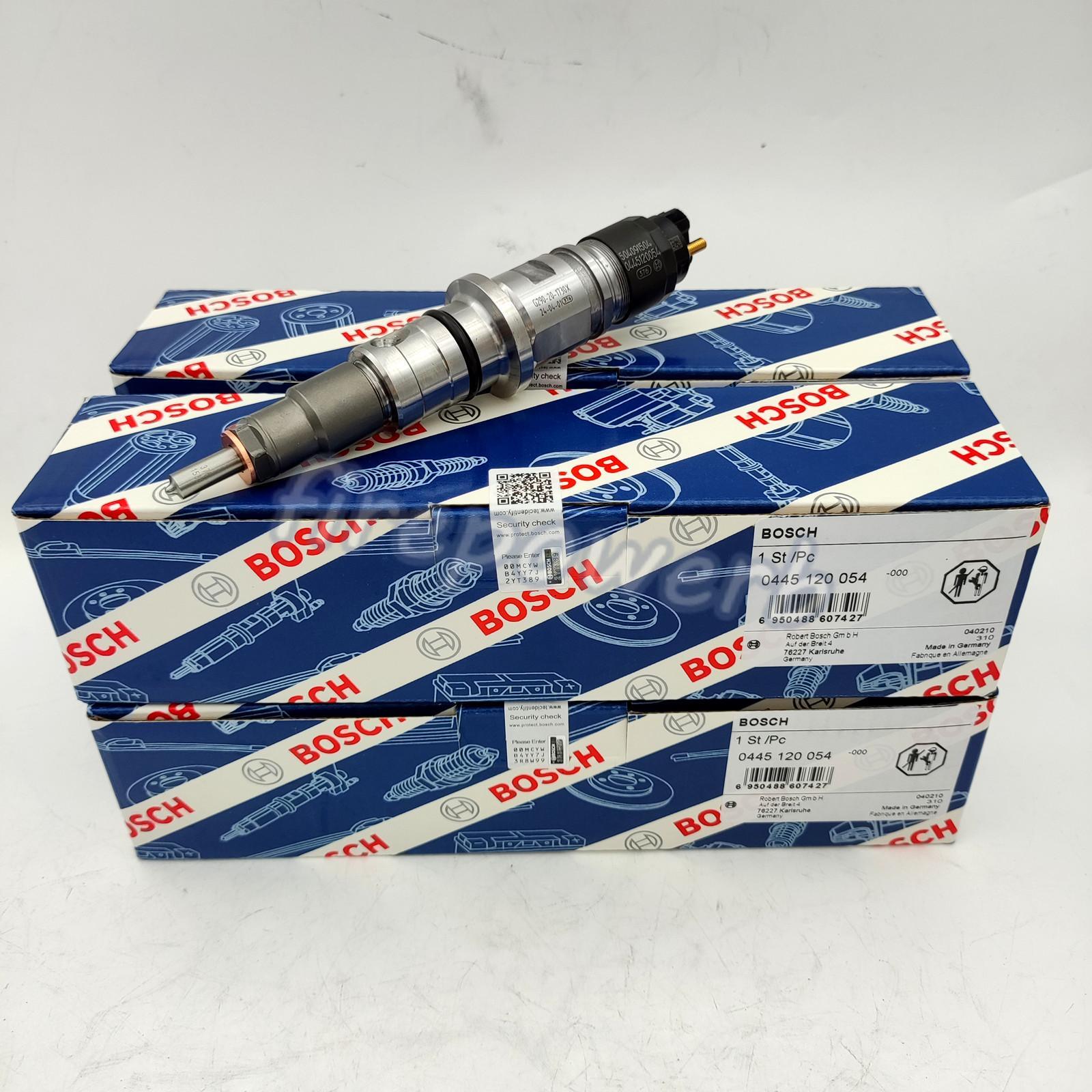 4X Common Rail Fuel Injector 0445120054 for IVECO Euro cargo 504091504 2855491