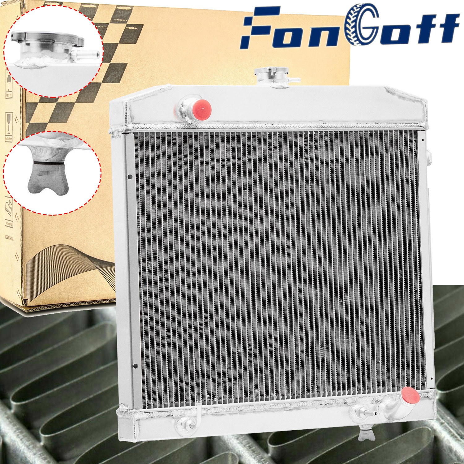 2 ROWS Radiator Fit 1968-1972 Mercedes Benz S-Class W108 W109 SEL 280 SE 2.8L l6