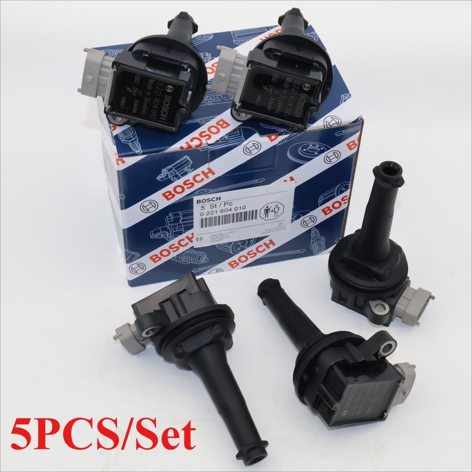 New 5Pcs Ignition Coil For Volvo S60 S40 V50 C30 C70 XC60 0221604010 30713417