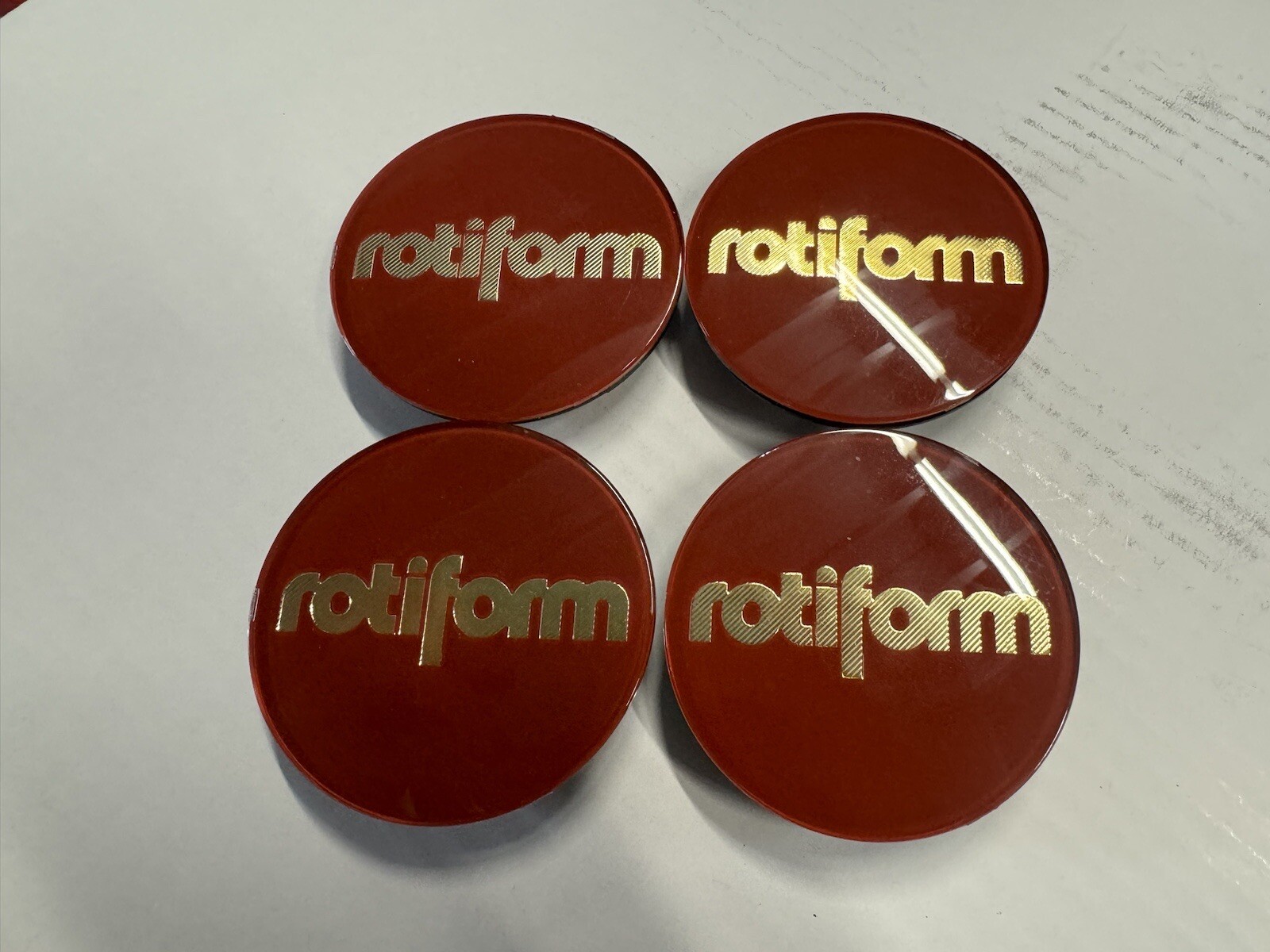 Rotiform RED Center Caps For Hex And Spline Caps 4x BRAND NEW Rotiform RED Center Caps For Hex And Spline Caps 4x BRAND NEW