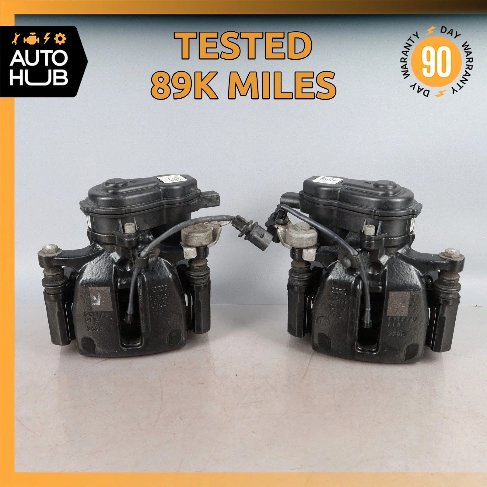 15-25 Porsche Macan 95B Rear Brake Calipers Left & Right Set w/ Actuator OEM 89k