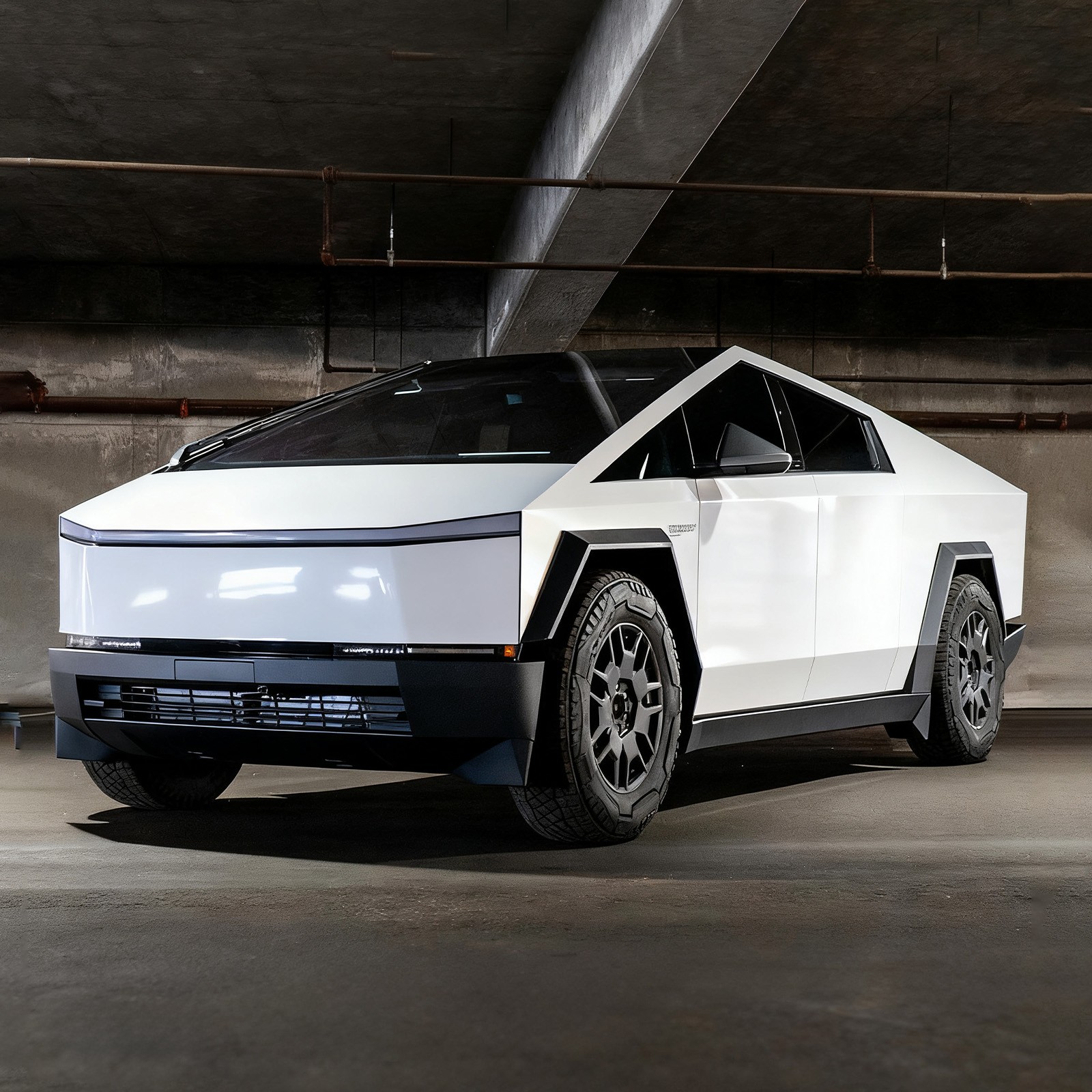 Tesla Cybertruck DIY PPF Kit Paint Protection Film PET Vinyl Wrap Crystal White