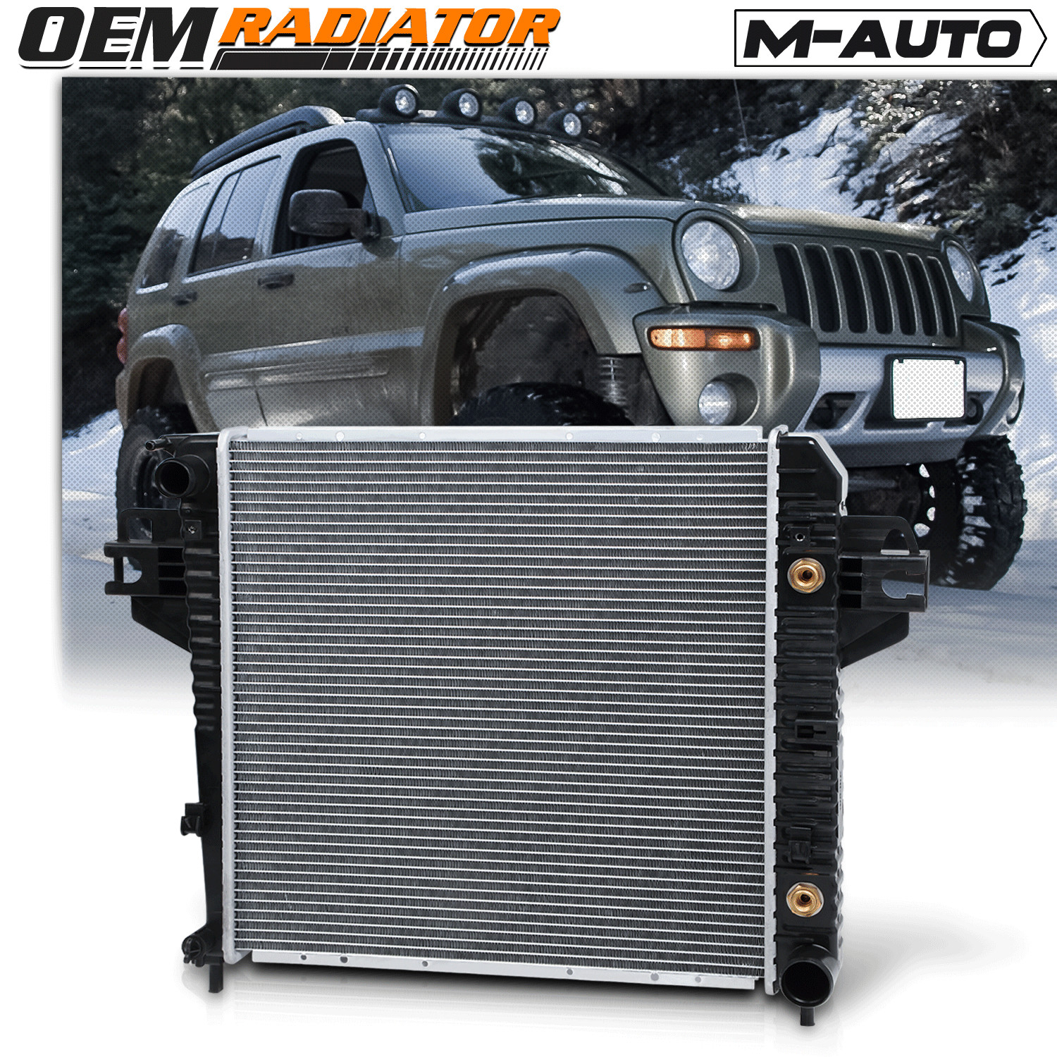 [DPI 2481]Aluminum Core Radiator OE Replacement for 2002-2006 Jeep Liberty 3.7L