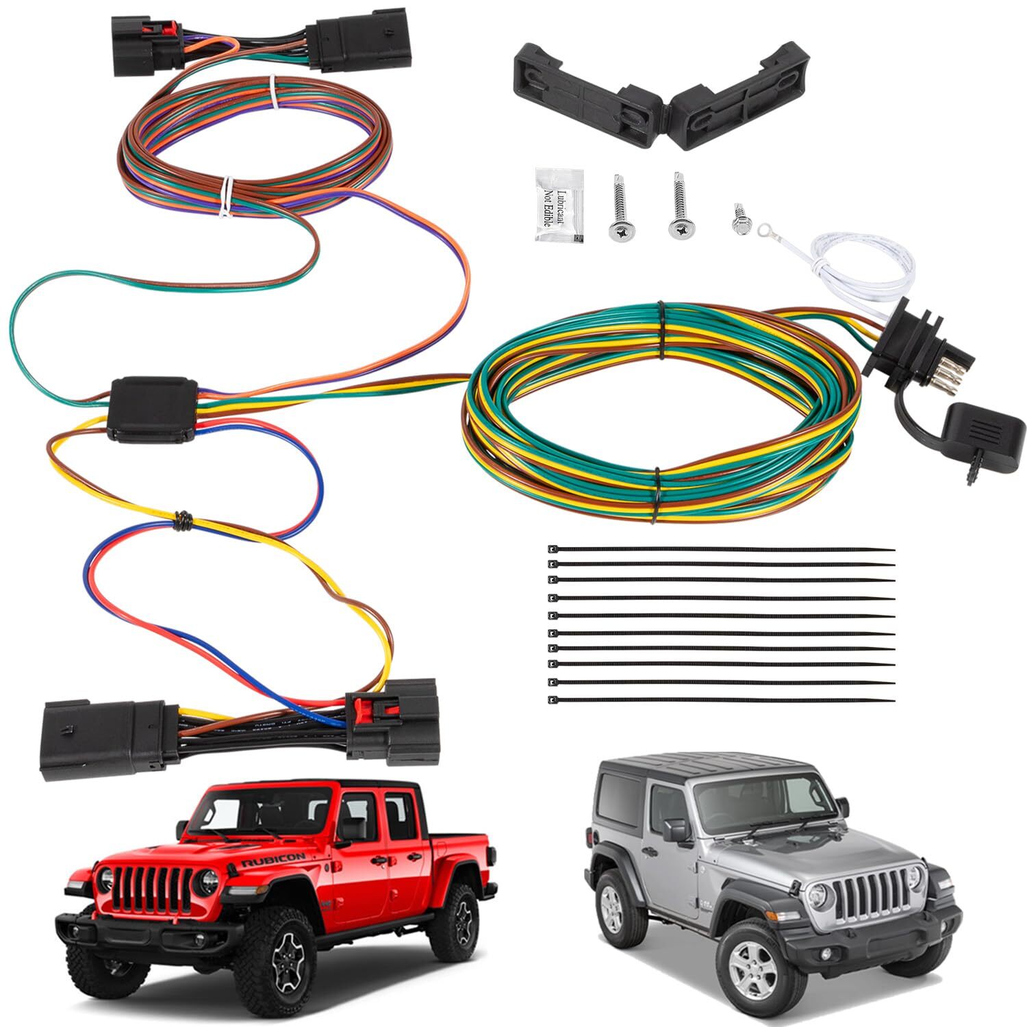 BX88368 Towing Wiring Harness kit for Blue Ox EZ for Jeep Willys 2021-2024
