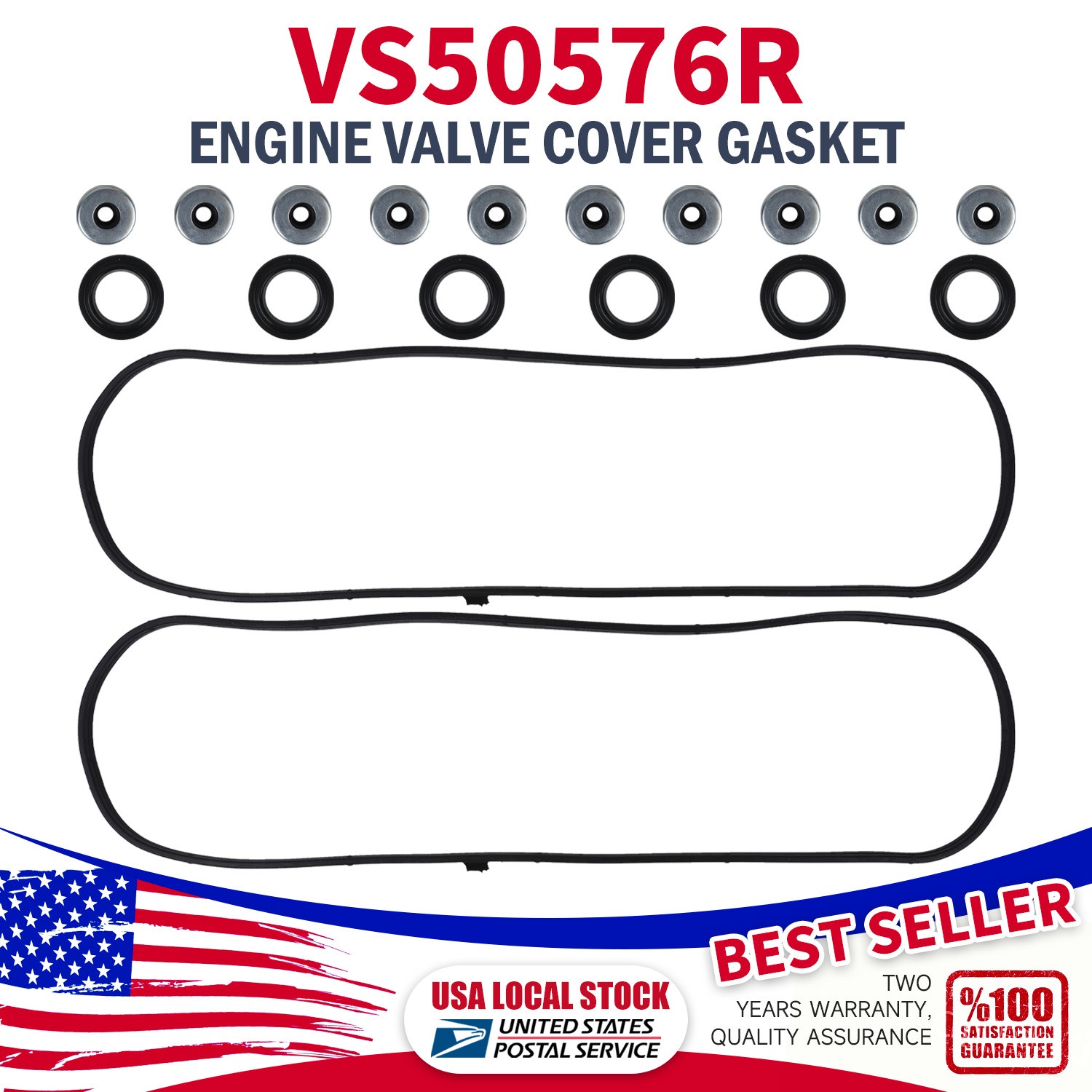FOR Fel-Pro Valve Cover Gasket Set For 1998-2002 HONDA ACCORD V6-3.0L