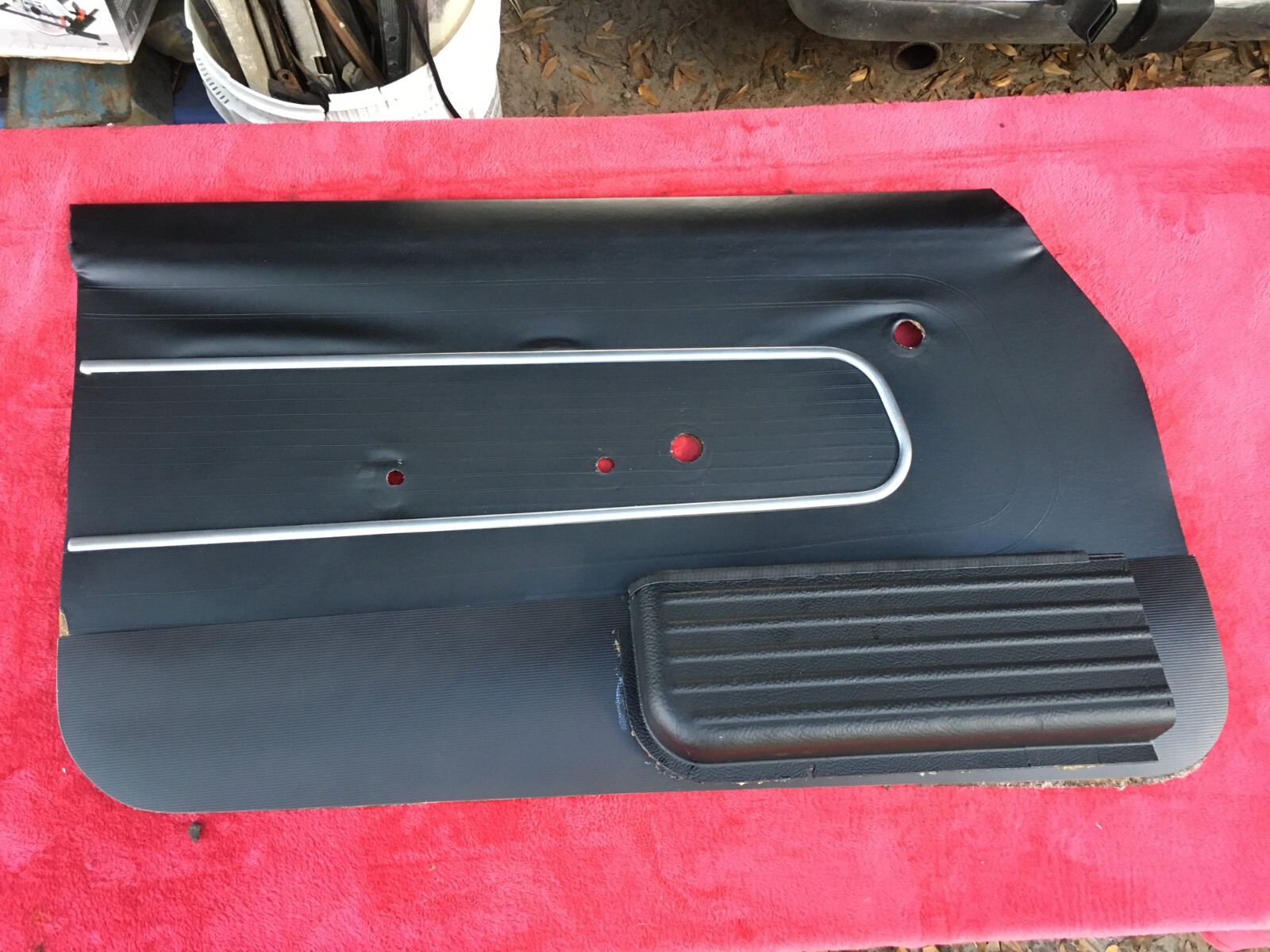 1967-1968 Toyota Corona Hardtop Drivers Side Door Panel Card w/Pocket-most clips