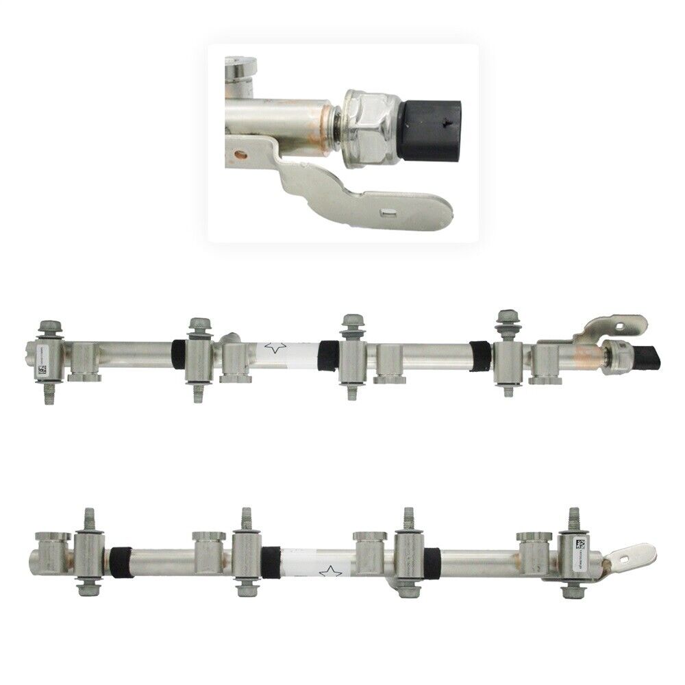 GM 12687244 12685360 LH & RH Fuel Injection Fuel Rails w/ Fuel Press Sensor V8