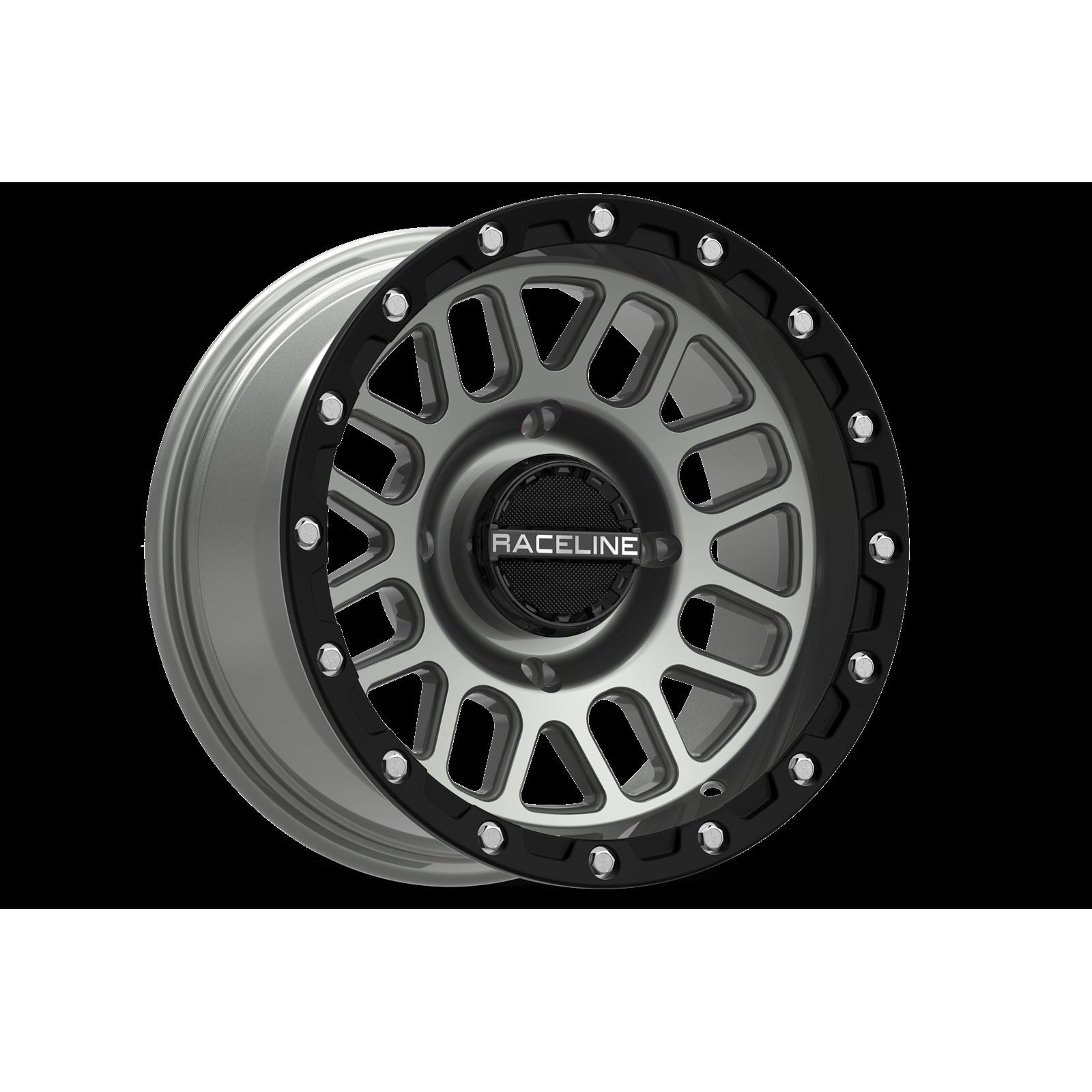 Raceline Podium Beadlock 4/137 15x6 5+1 (+40mm) Black/Gray A93SG-56037+40