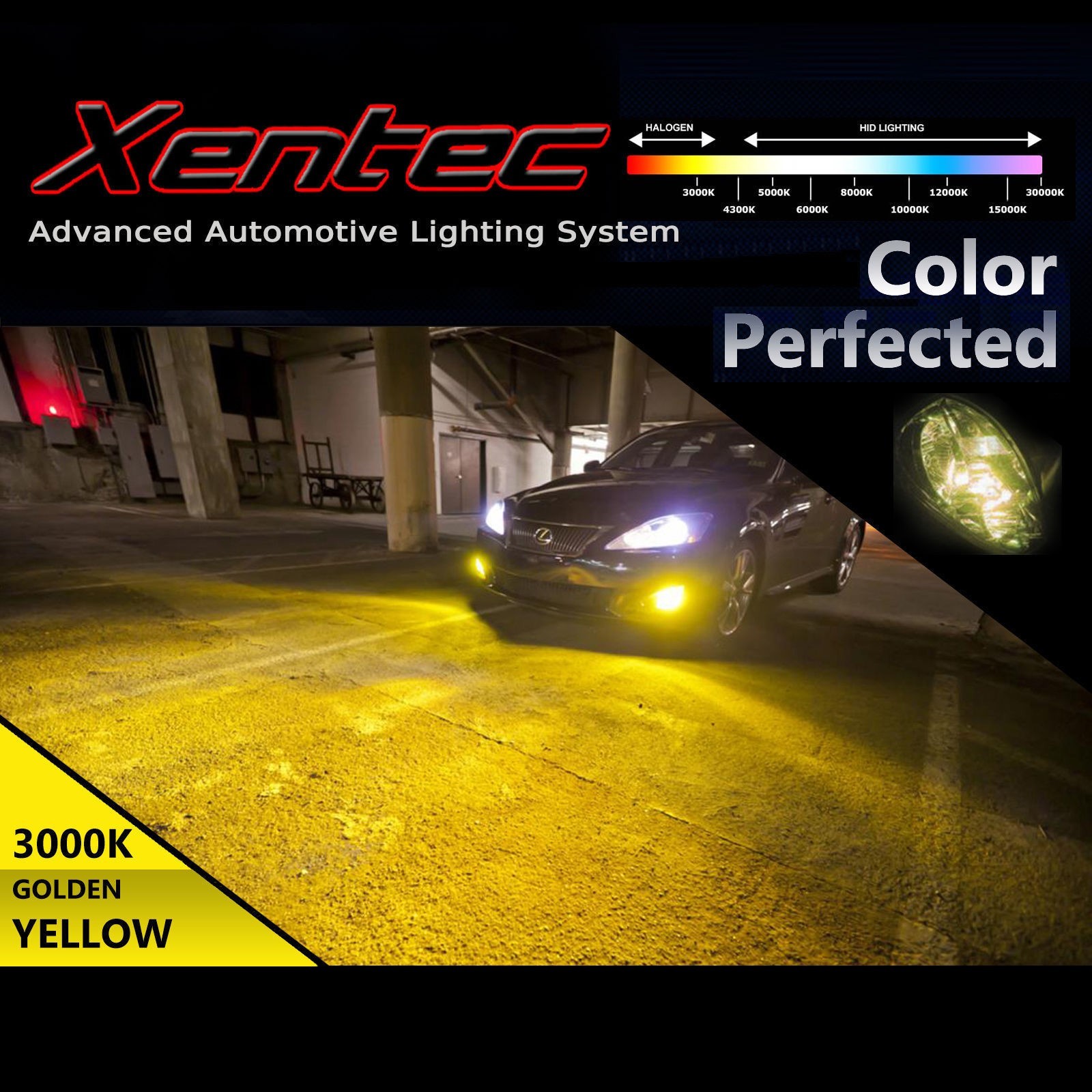Xentec 55W Slim Hid Conversion kit Xenon Lights 9006 hb4 Single Bulb Low Beam