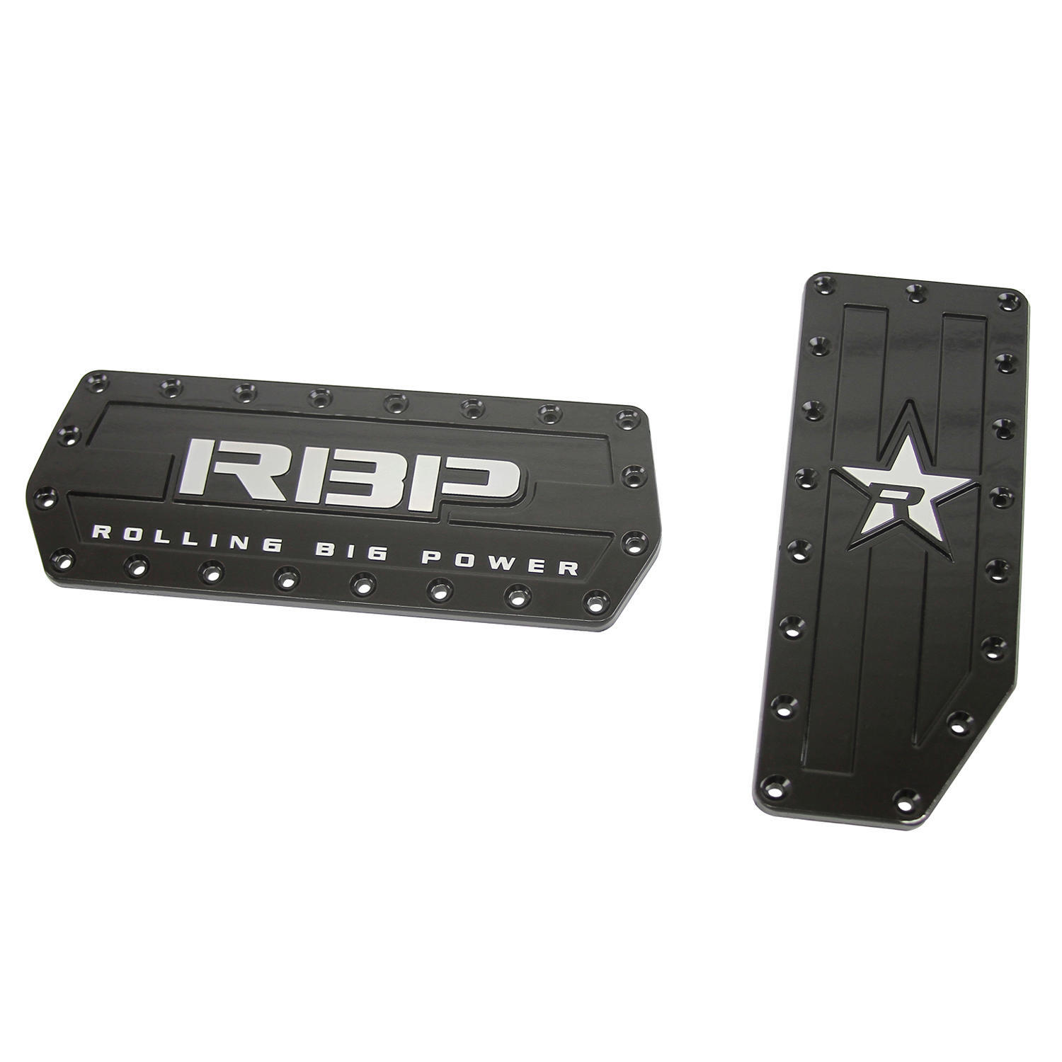 RBP BLACK METAL AUTOMATIC GAS/BRAKE COVER PEDAL PADS FOR TRUCK SUV