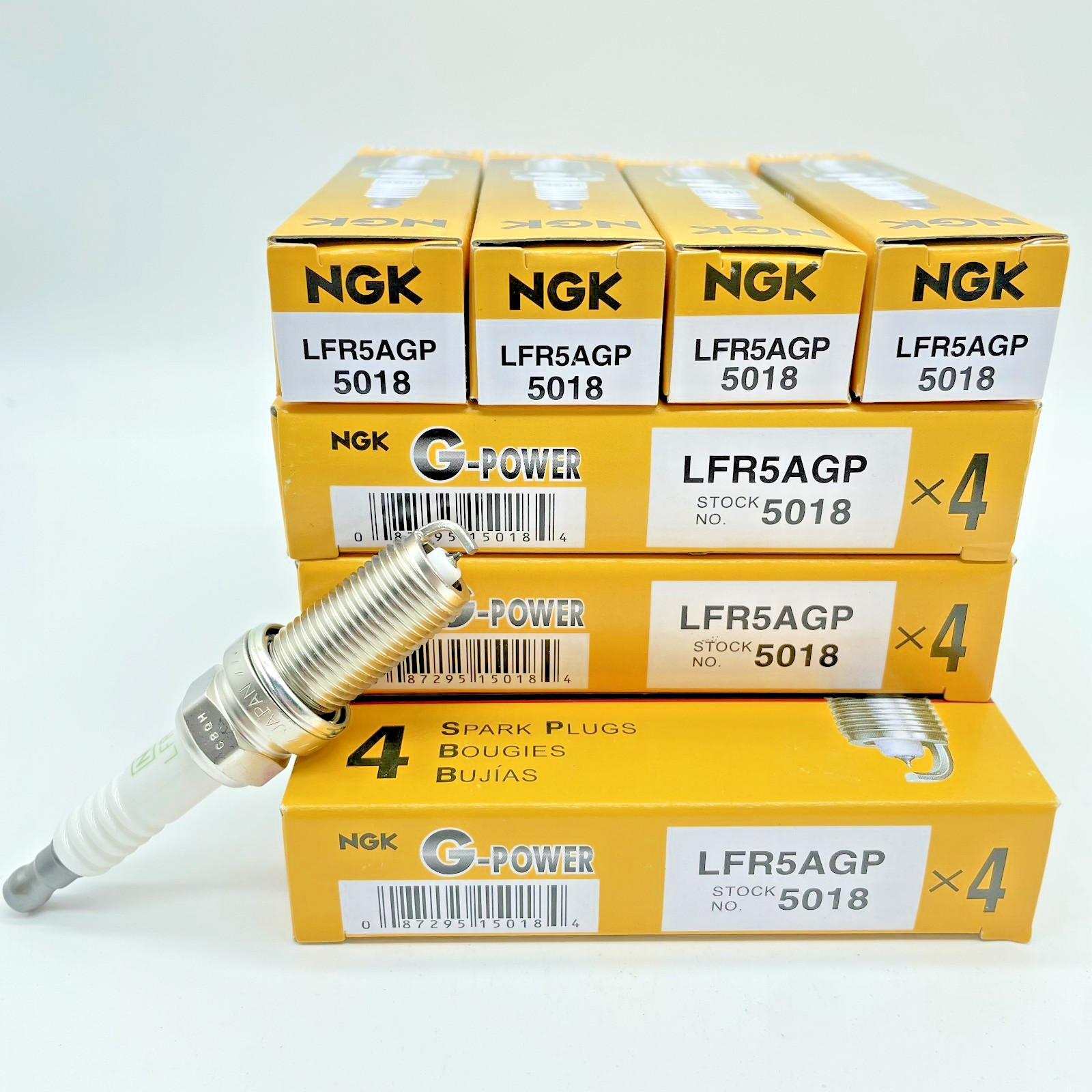 NGK LFR5AGP 5018 Set of 16 Platinum Spark Plugs 2009+ 5.7L 6.4L Hemi Dodge Jeep