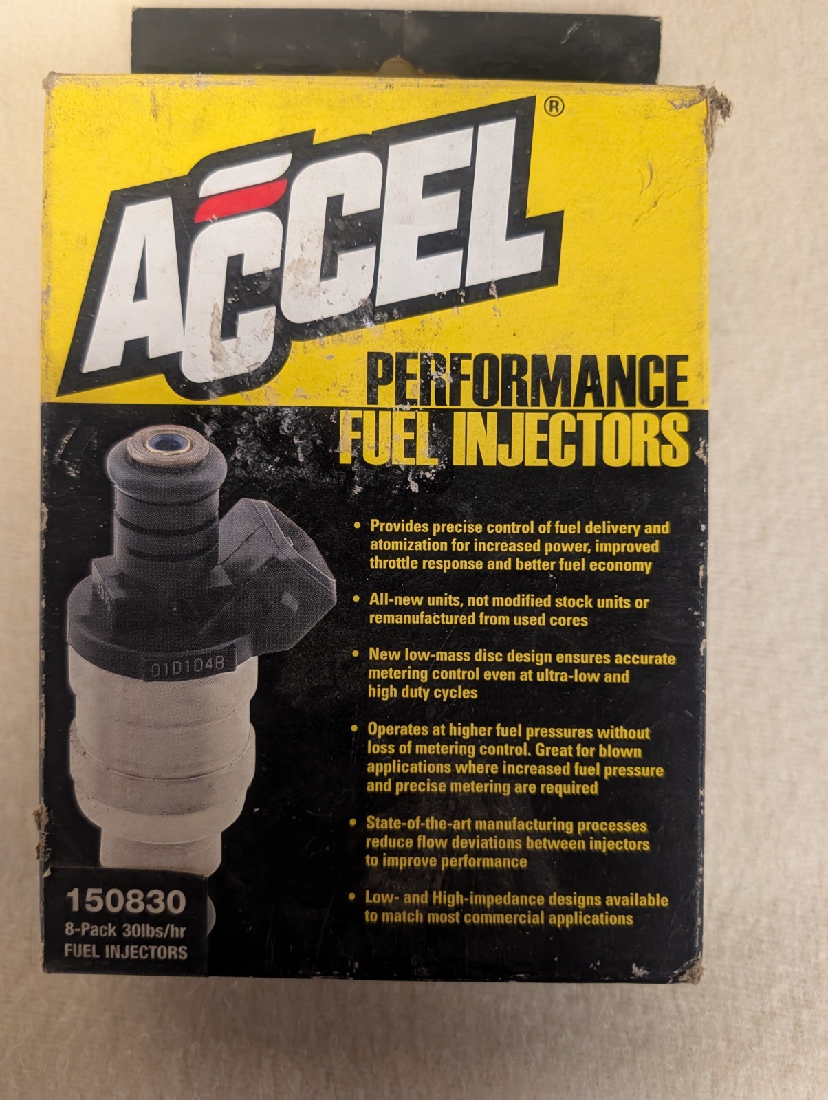 ACCEL 150830 Performance Fuel Injectors 30 lbs/hr LB/HR 8-Pack Brand New GM
