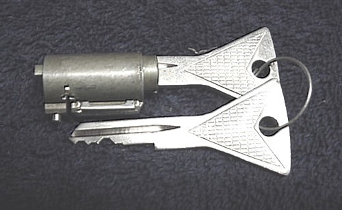 New Trunk Lock Cylinder with Edsel Logo Keys 58 59 Edsel