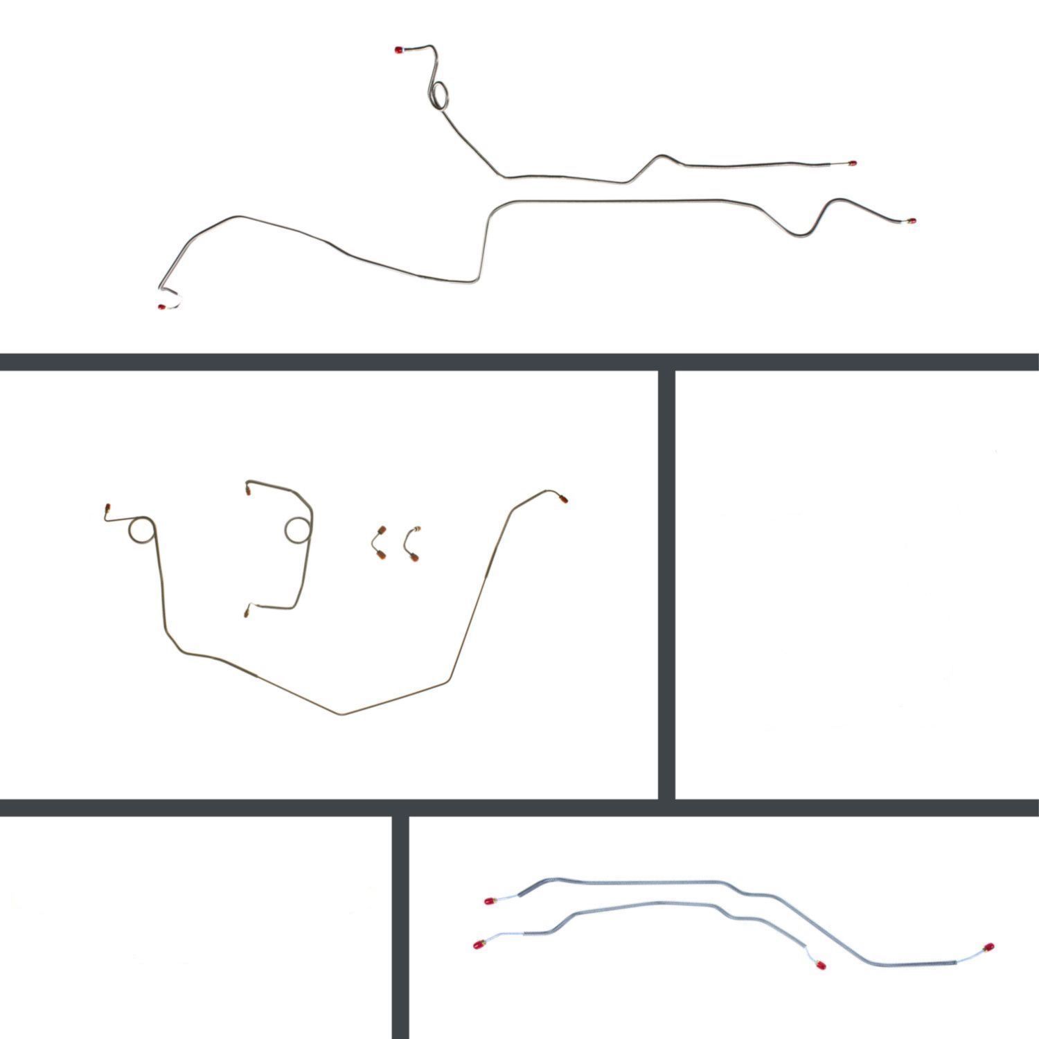 1980 Camaro Complete Prebent Brake Line Kit Stainless Steel