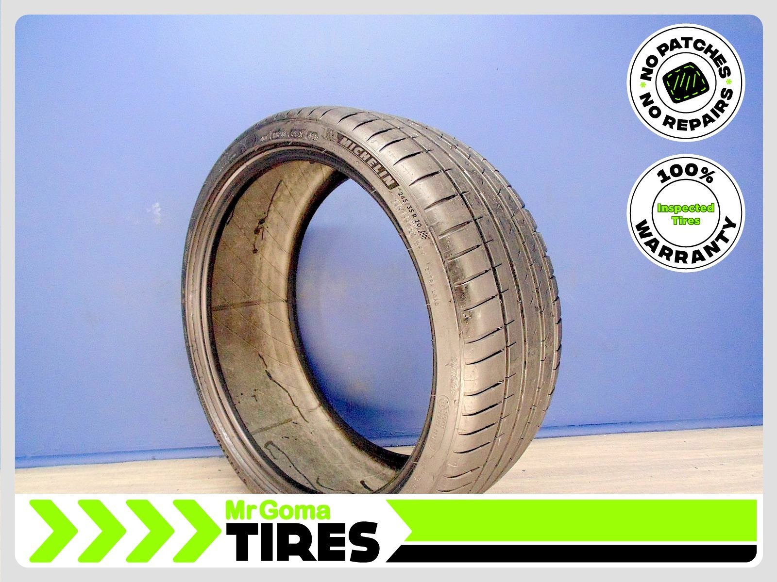 1 Michelin Pilot Sport 4 Xl 245/35R20 Used Tire 7.0/32 Tread No Patches 2453520