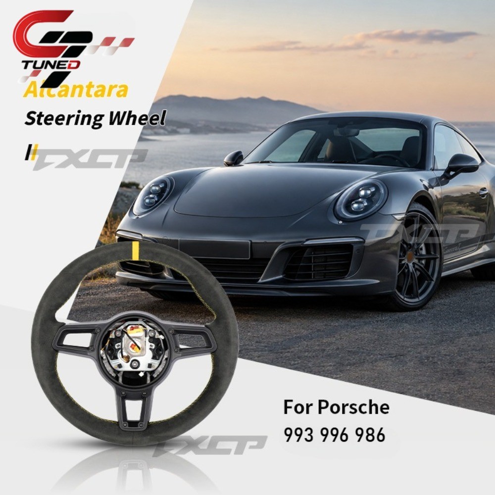 360mm Alcantara Steering Wheel For Porsche Carrera Turbo S GT2 GT3 RS 1994-2005
