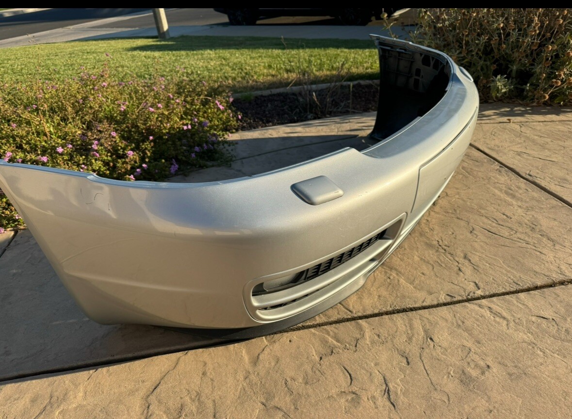 1996-2001 OEM Audi B5 A4/S4 Front Bumper Cover Silver LY7W Complete