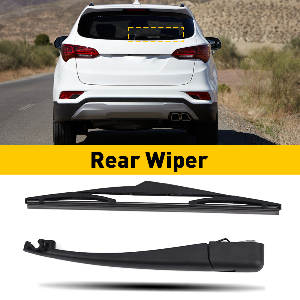 Rear Wiper Blade and Arm for Hyundai Santa Fe 2013-2018 Back Windshield Wiper