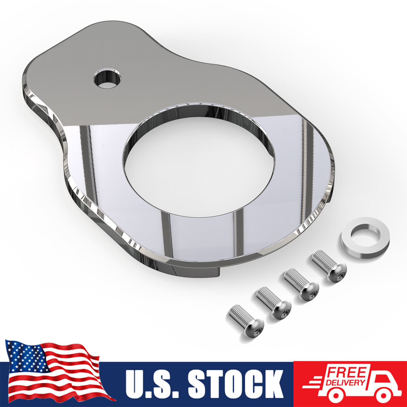 NICECNC Ignition Switch Relocation Bracket For Harley Road King FLHR Police FLHP