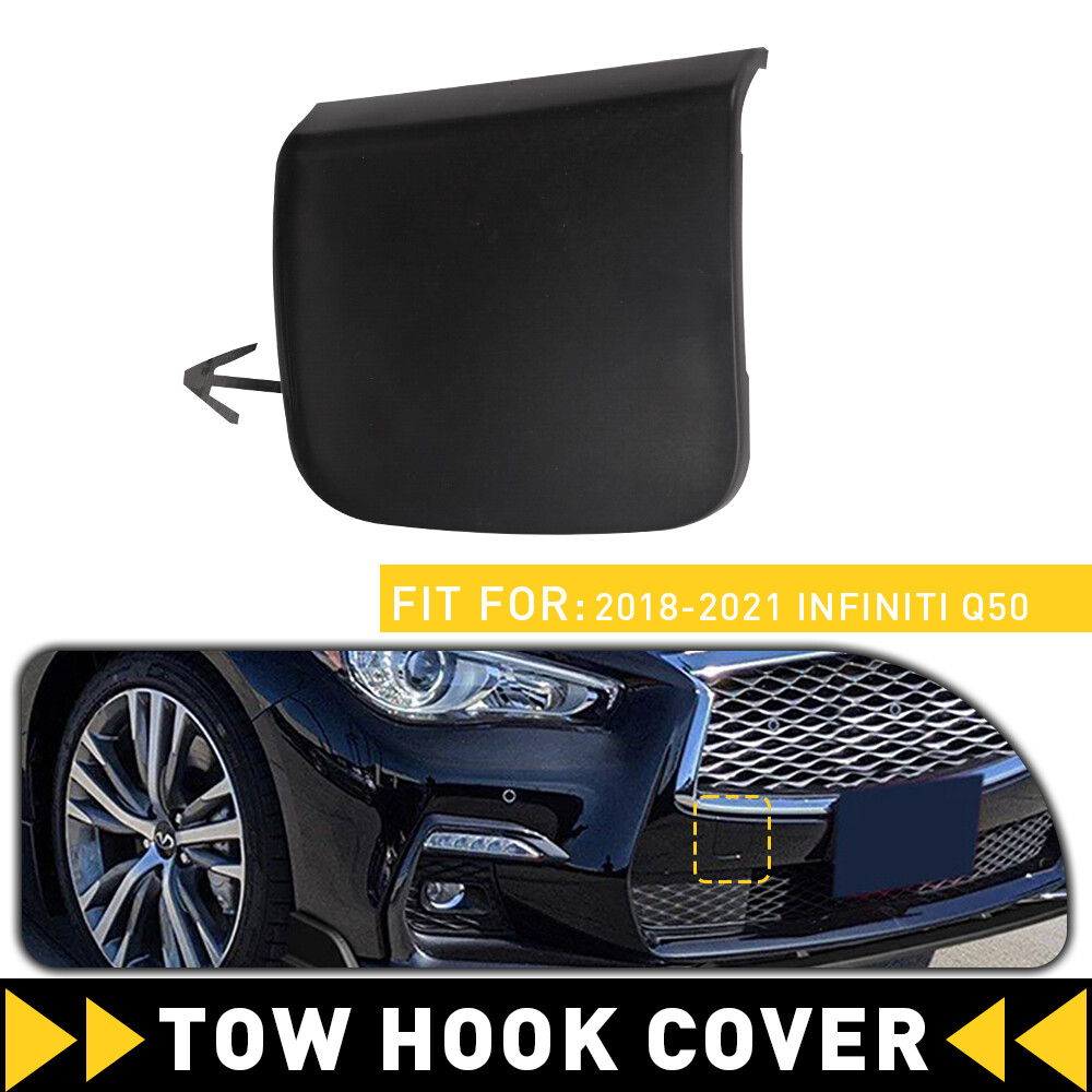 Fit for 2018-2021 Infiniti Q50 Front Bumper Tow Hook Eye Cover Cap 622A1-6HH0A A