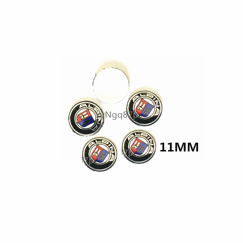 5X 11MM Car Remote Control Key Emblem Badge Aluminum Sticker for ALPINA B7 B3 B6
