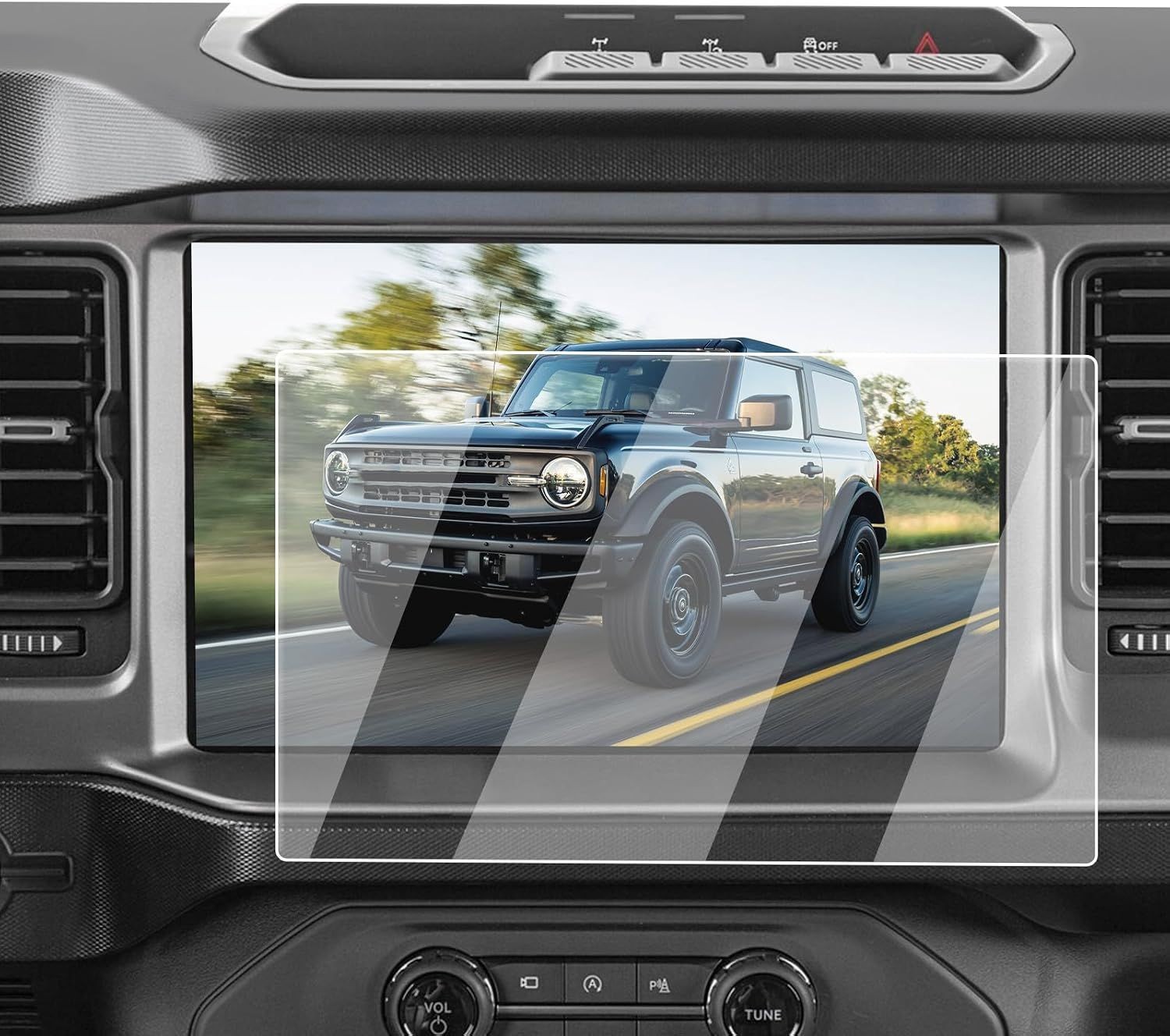 Screen Protector Tempered Glass for Ford Bronco 2021–2026 Navigation 12-Inch