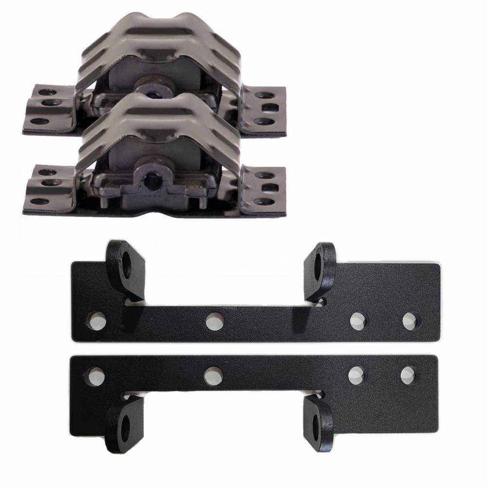 Pontiac Engine Mounts to Put 1961-1979 326-455 into 1975-81 FB w/ Black Powder Pontiac Engine Mounts to Put 1961-1979 326-455 into 1975-81 FB w/ Black Powder