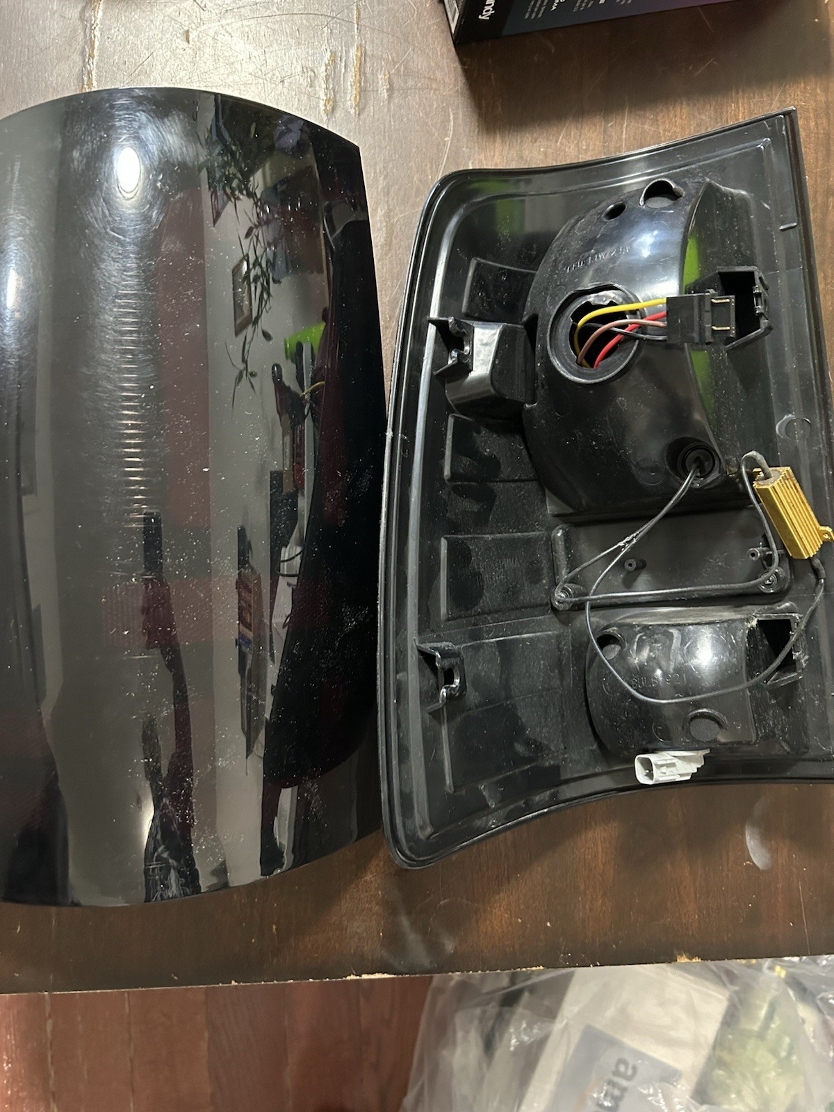 Tail Lights Lamps Assembly Black Left & Right Side