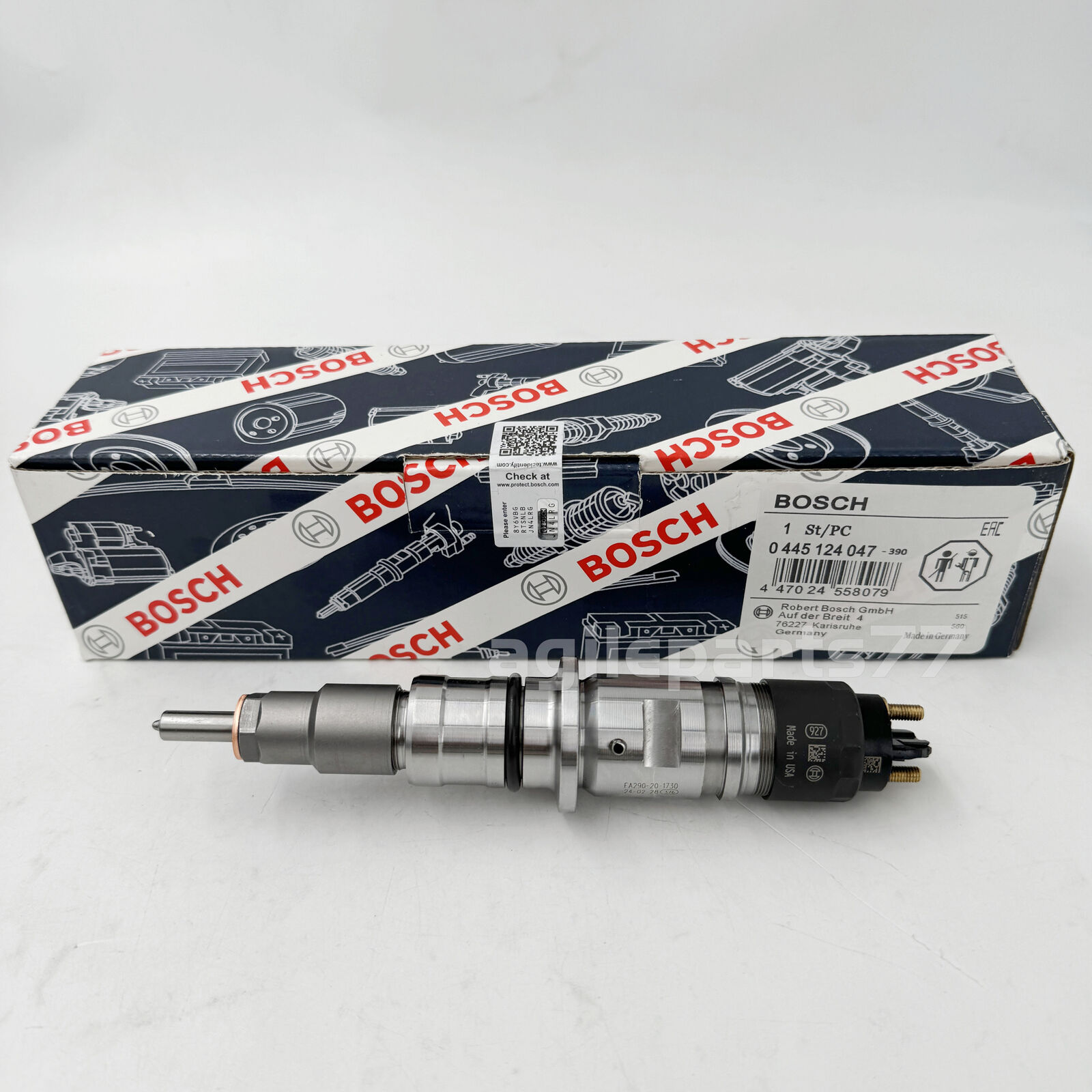 1X Bosch Fuel Injector 0445124047 Common Rail Diesel RAM 3500 19-22 6.7L 5364205