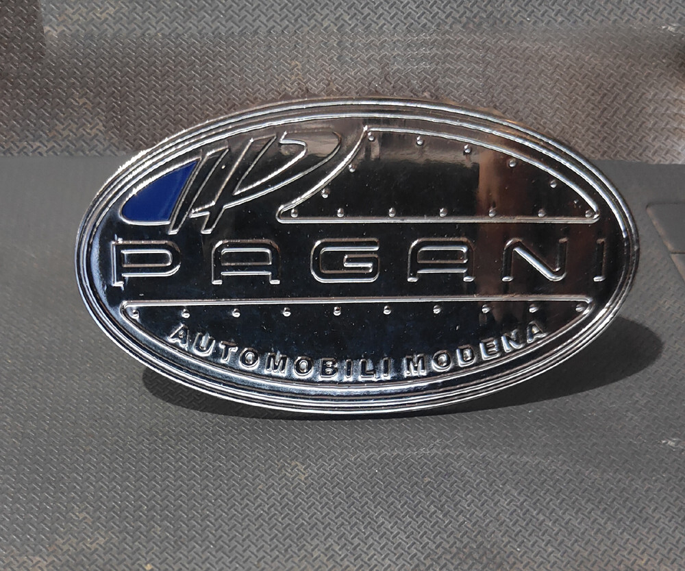 For Vintage Pagani Zonda Bonnet Hood Ornament Badge Emblem Brass Chrome