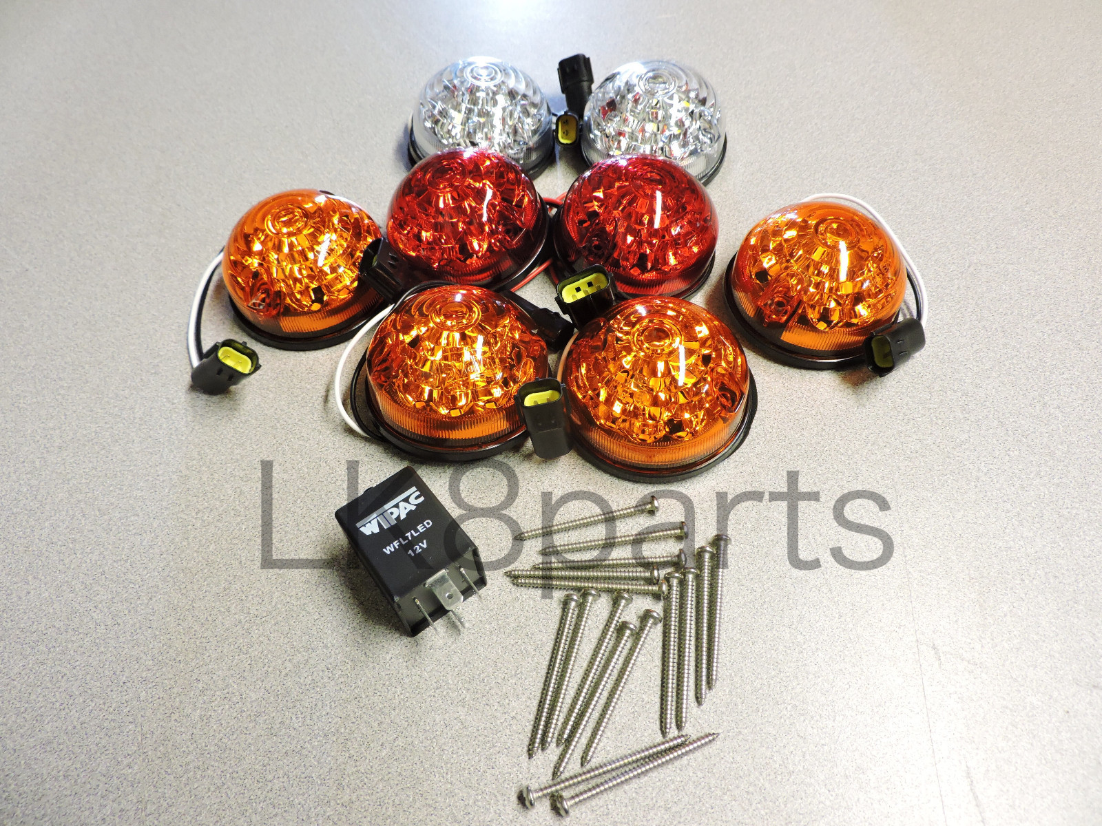 Land Rover Defender Britpart Wipac LED Upgrade Lamps Kit 73mm LED Style New