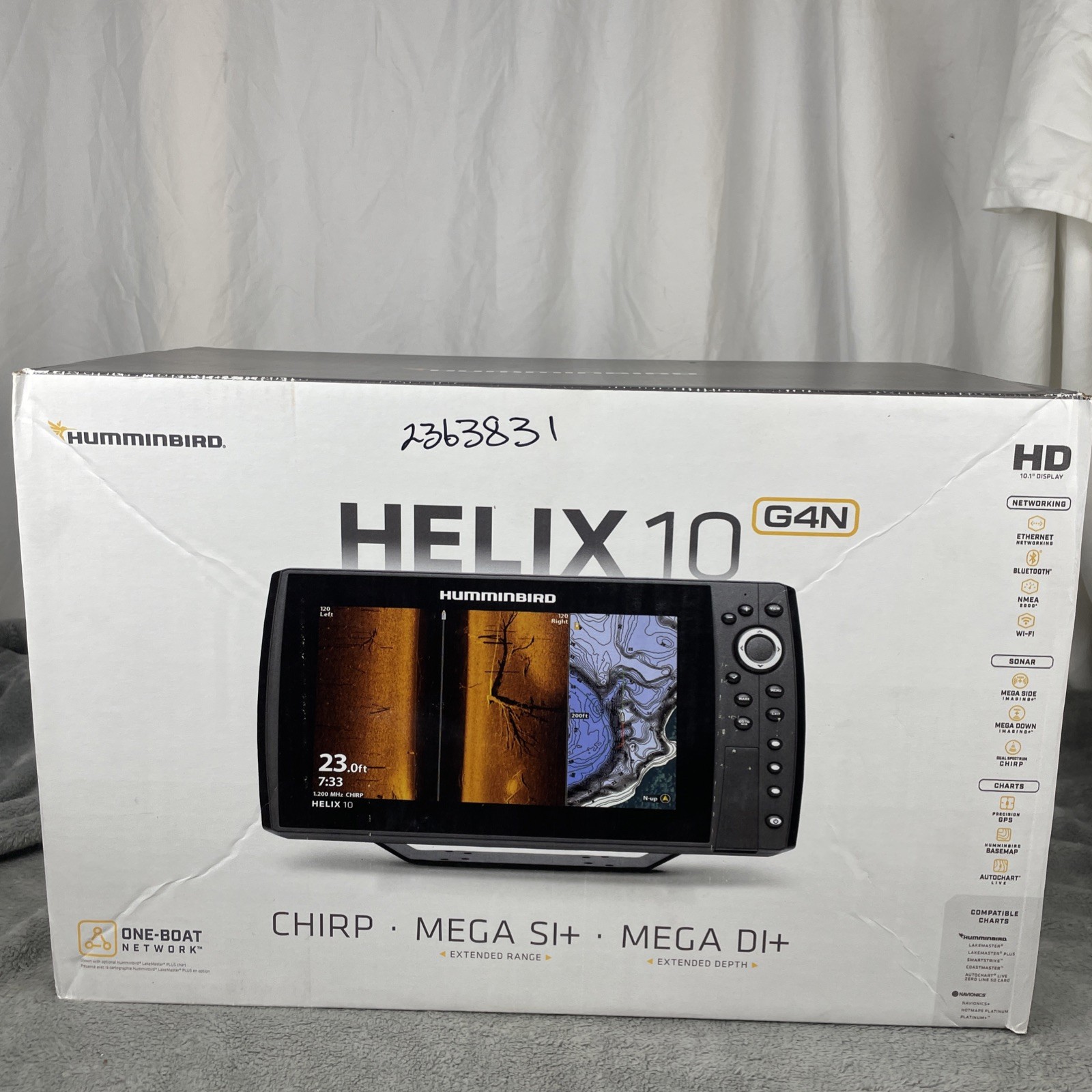 Humminbird Helix 10 MSI+ GPS G4N Head Unit Only Fishfinder GPS