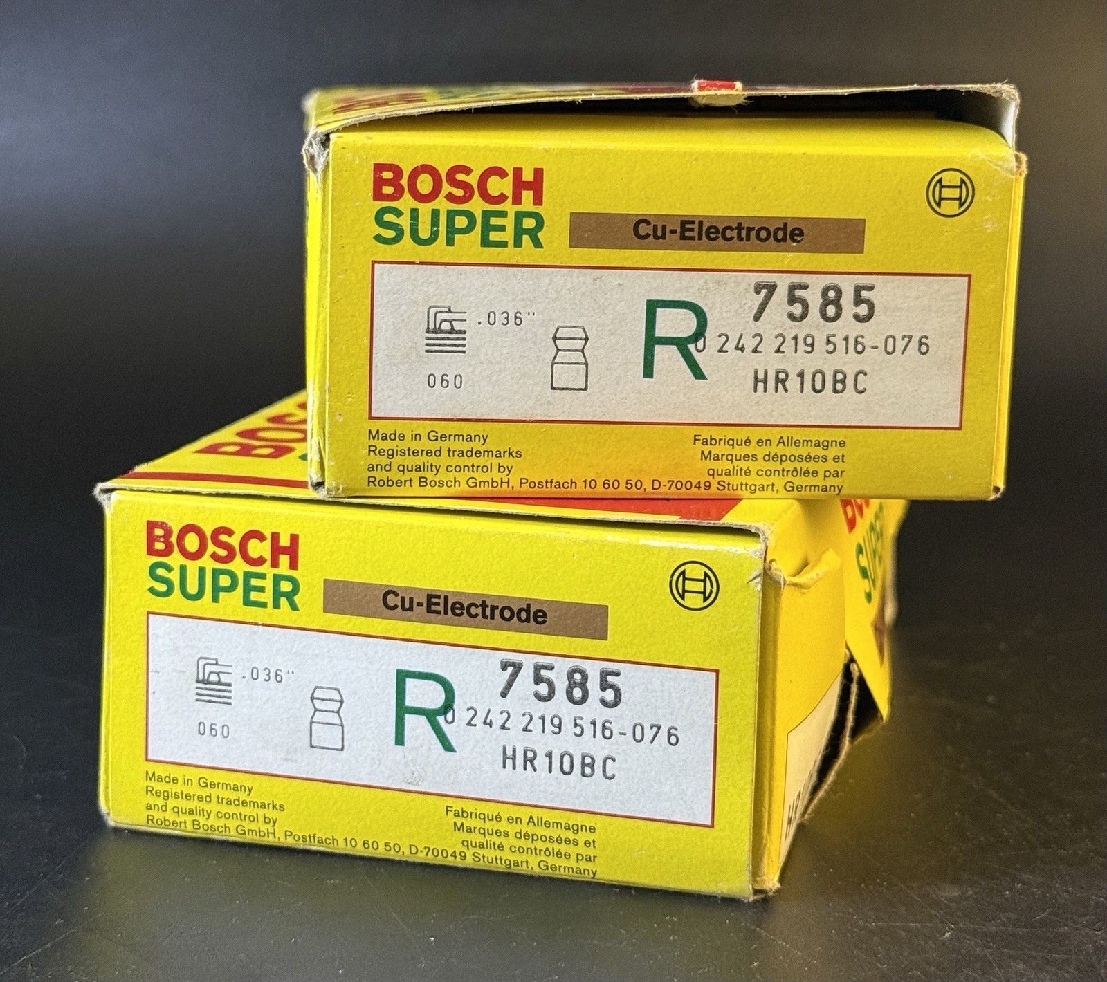 NOS Bosch Super Ignition Spark Plug W7CC Original Lot Of 20 HR10BC 7585 Vm01