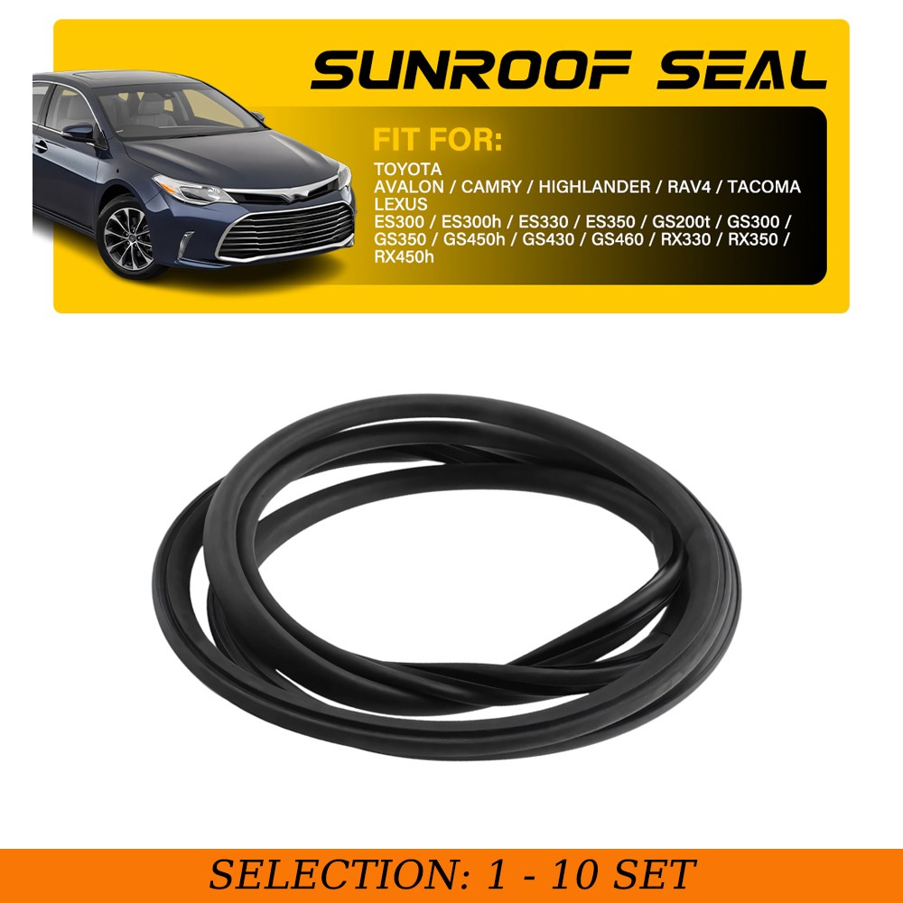 1-10PCS Sunroof Weatherstrip Seal for TOYOTA LEXUS 63251-30100 Roof Glass Gasket