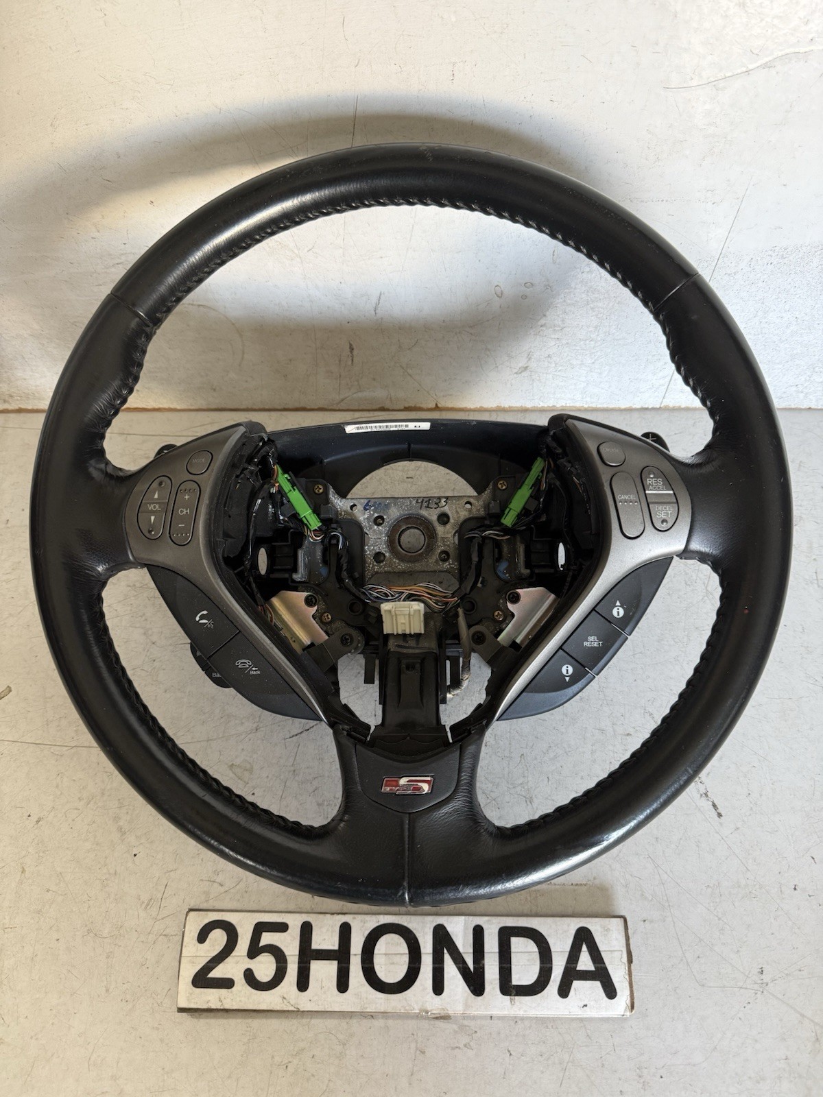 2007-2008 Acura TL Type S Factory 3 Spoke Leather Steering Wheel OEM Rare