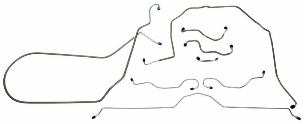 Fits 1970 - 1973 Chevrolet Corvette Full Brake Line Set CBL914 Fits 1970 - 1973 Chevrolet Corvette Full Brake Line Set CBL914