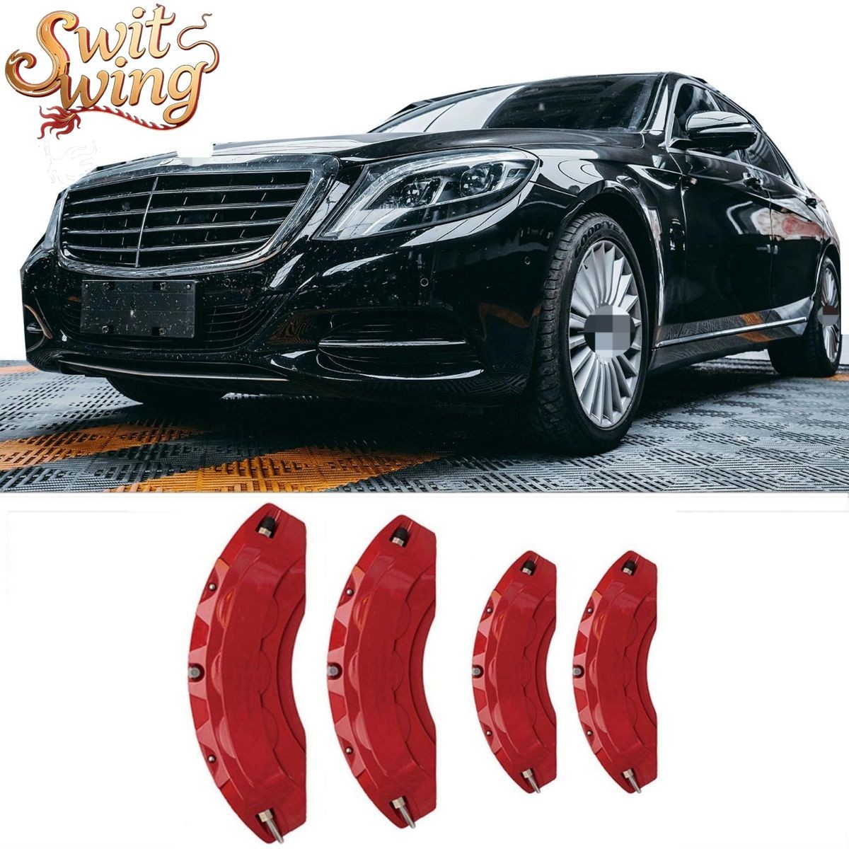 4pcs Aluminum Car Brake Caliper Cover for MERCEDES BENZ S Class Accessories