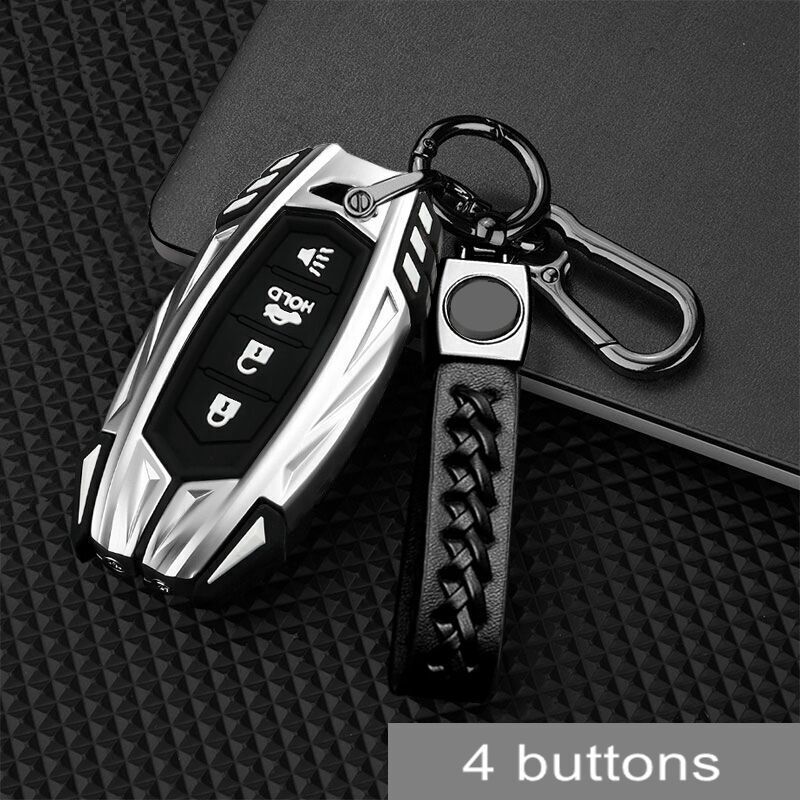  4 Buttons Zinc Alloy Car Smart Key Fob Cover Case For Nissan Altima Maxima GTR