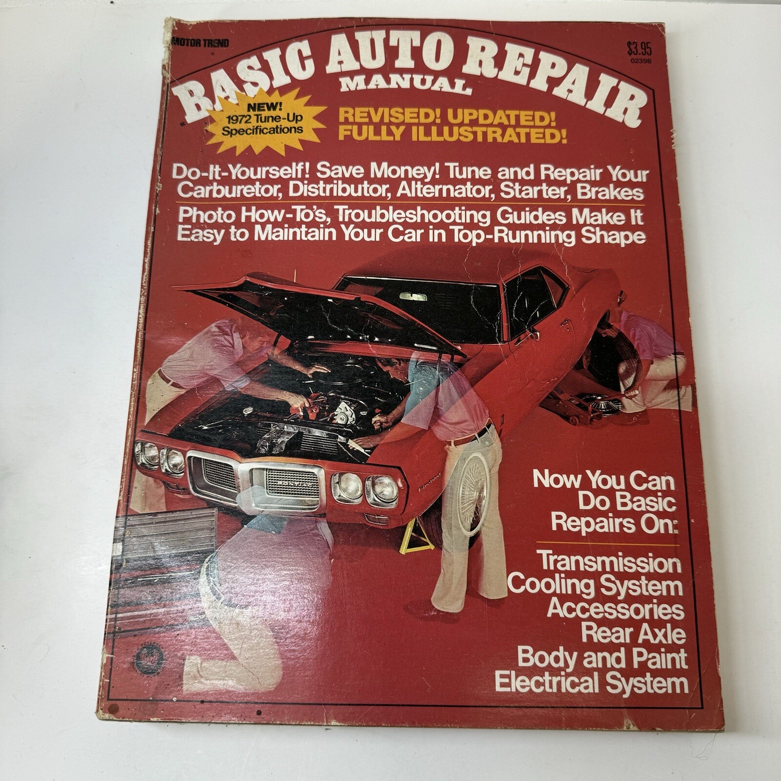Motor Trend Basic Auto Repair Manual Petersen #02398 1972 Vintage