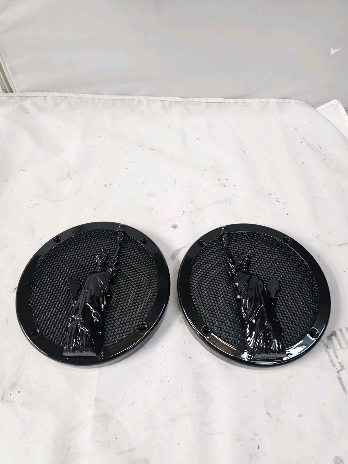 Statue Of Liberty2014-2025 HARLEY-DAVIDSON TOURING TOUR PACK SPEAKER GRILLS PAIR Statue Of Liberty2014-2025 HARLEY-DAVIDSON TOURING TOUR PACK SPEAKER GRILLS PAIR